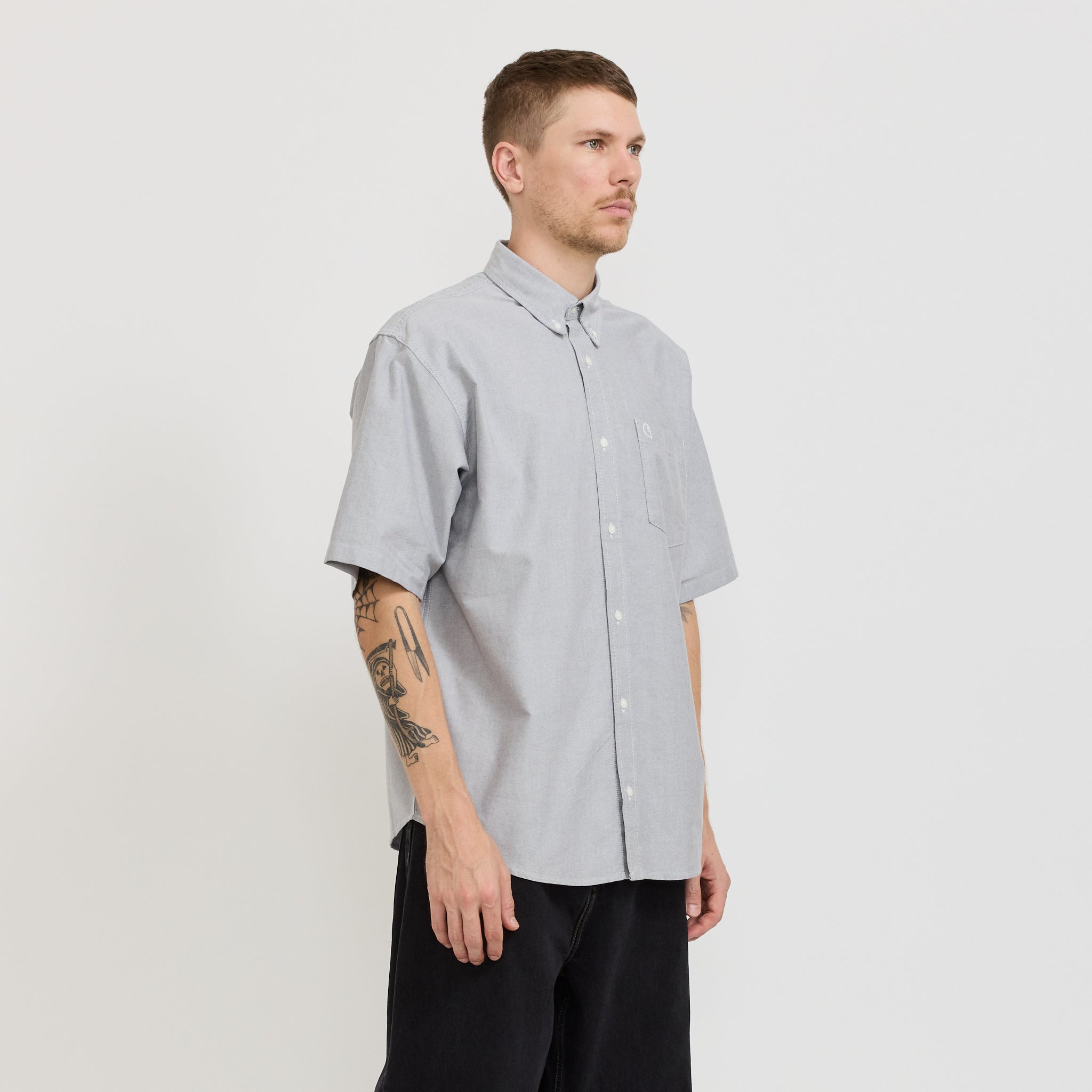 S/S Braxton Shirt Graphite/Wax
