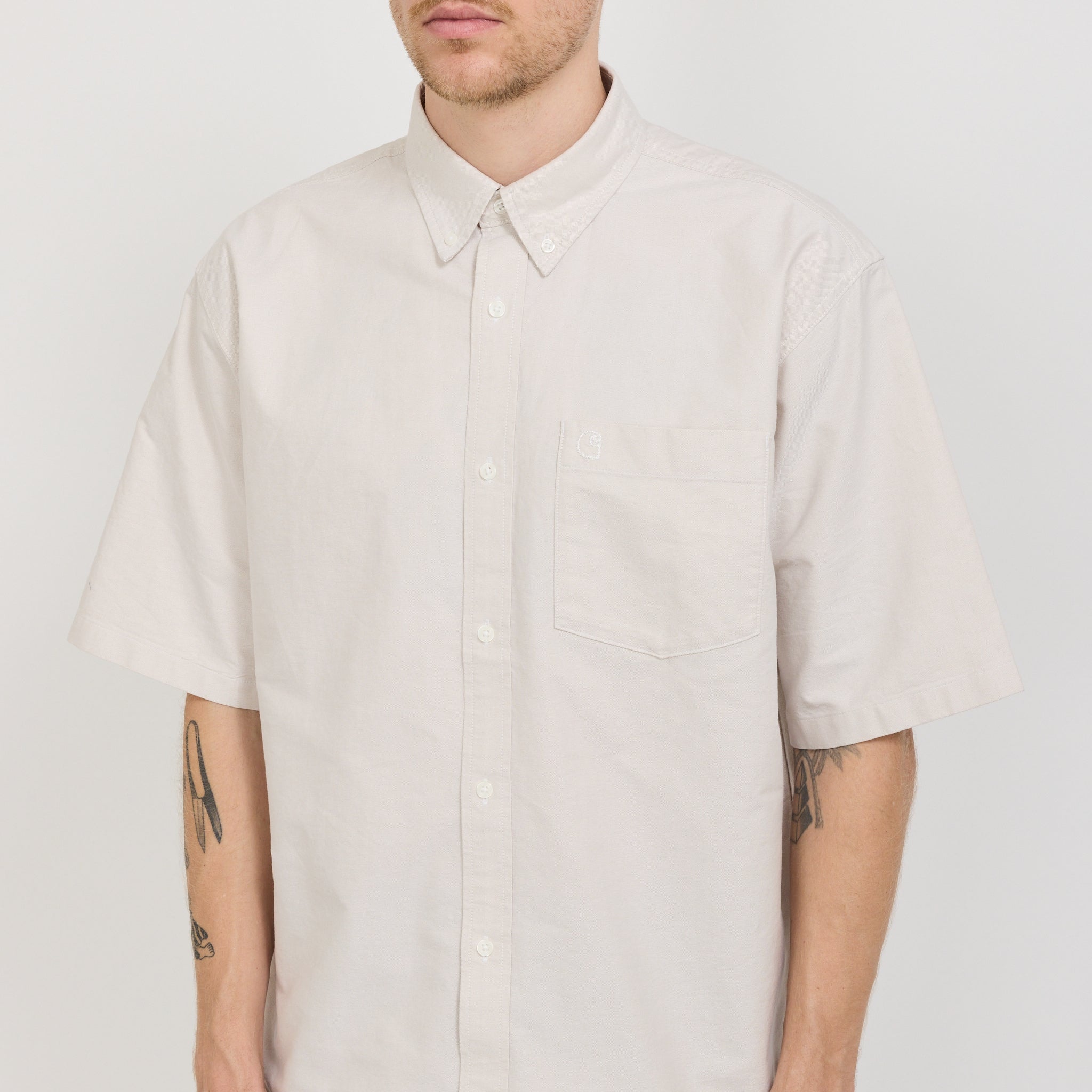 Carhartt WIP | S/S Braxton Shirt Fleur De Sel/Wax | Maplestore