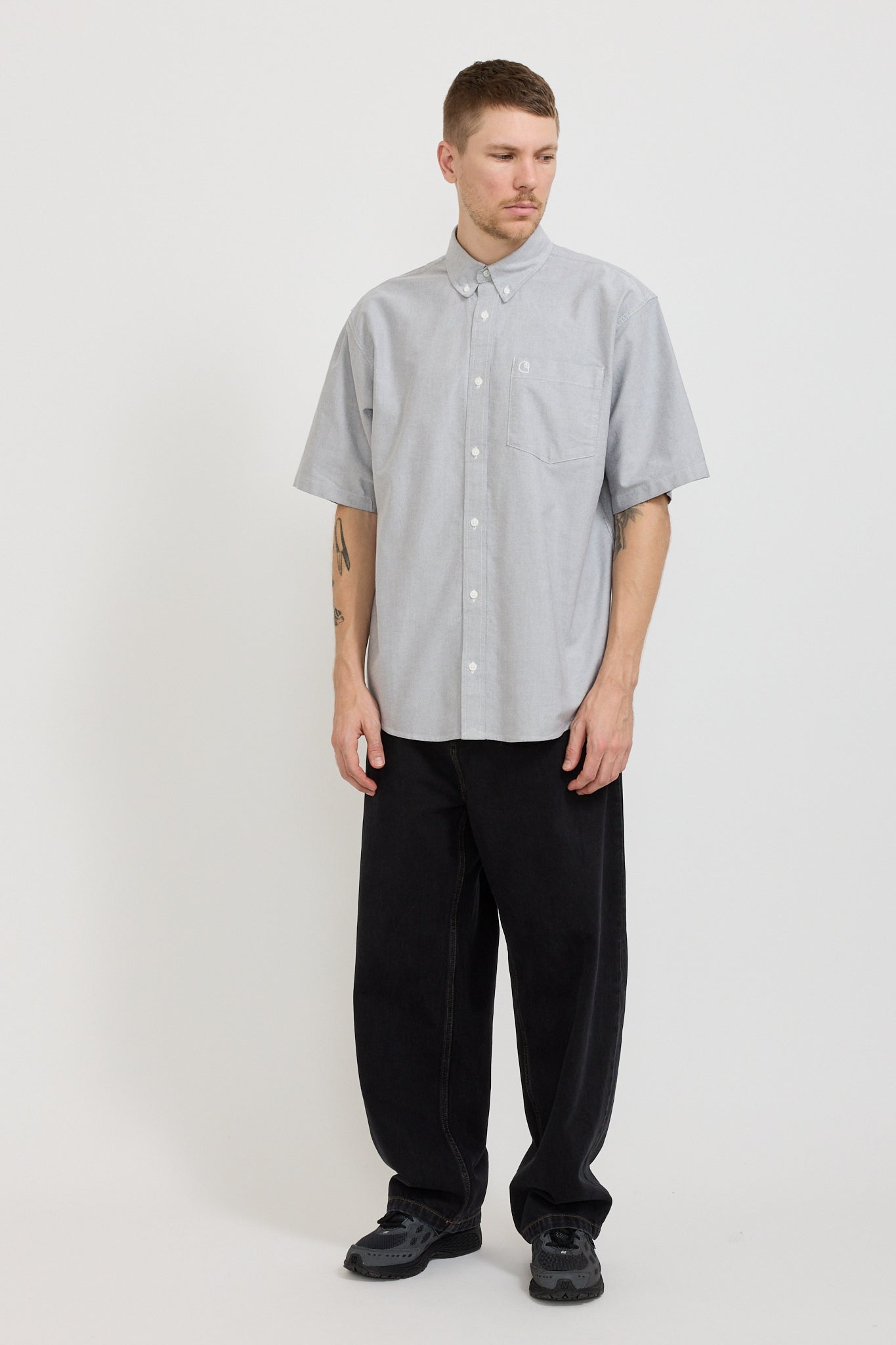 S/S Braxton Shirt Graphite/Wax