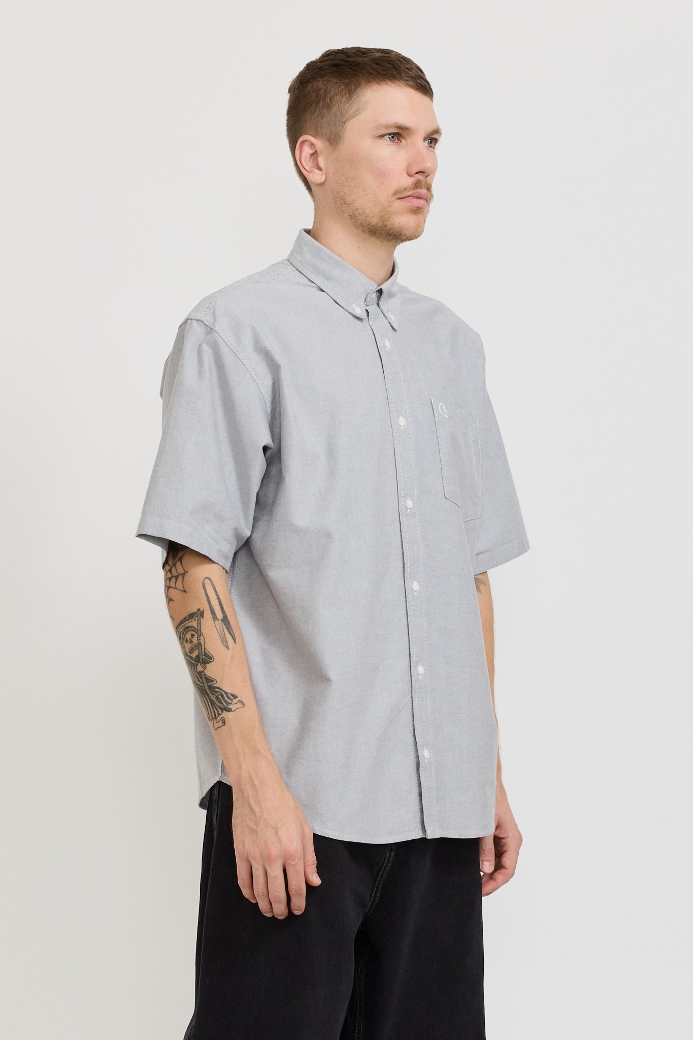 S/S Braxton Shirt Graphite/Wax