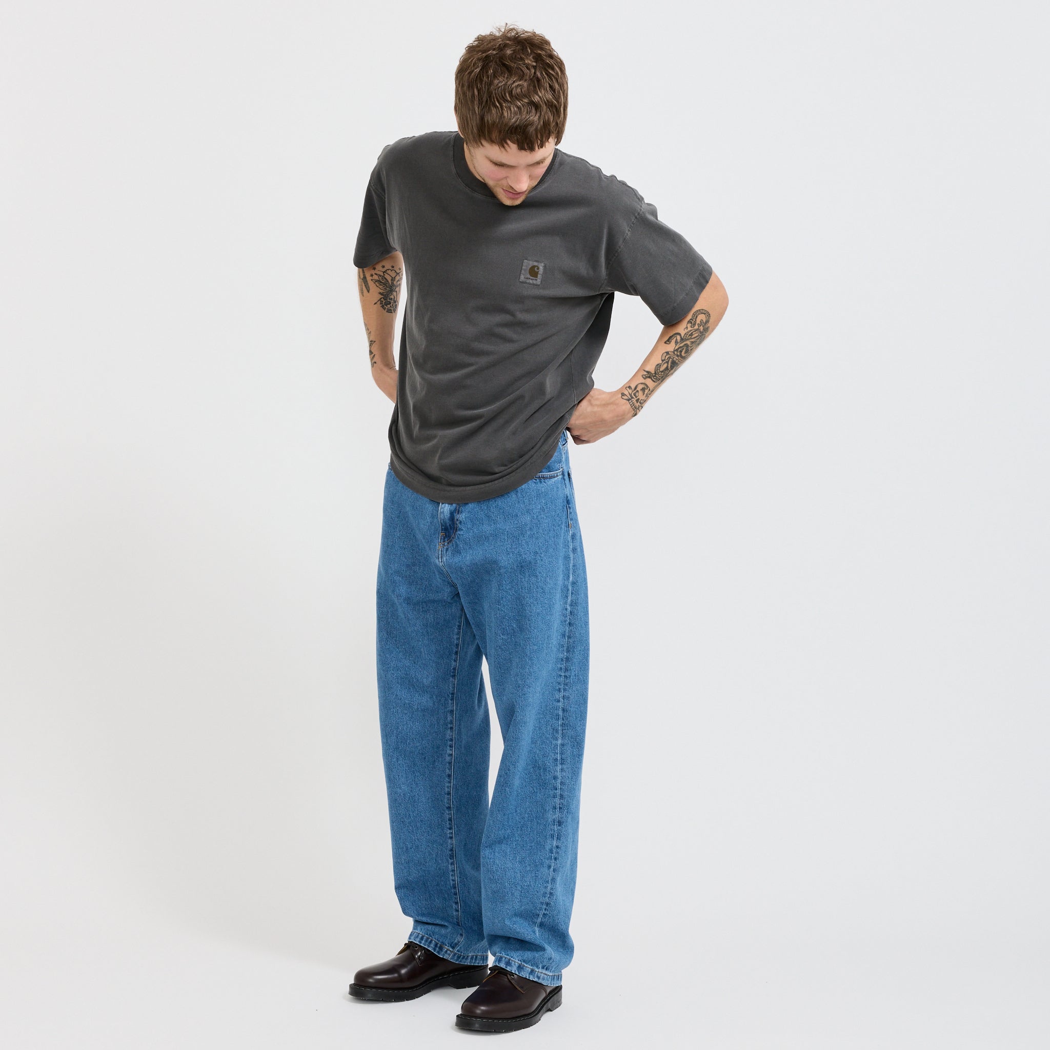 Landon Pant Blue Heavy Stone Wash