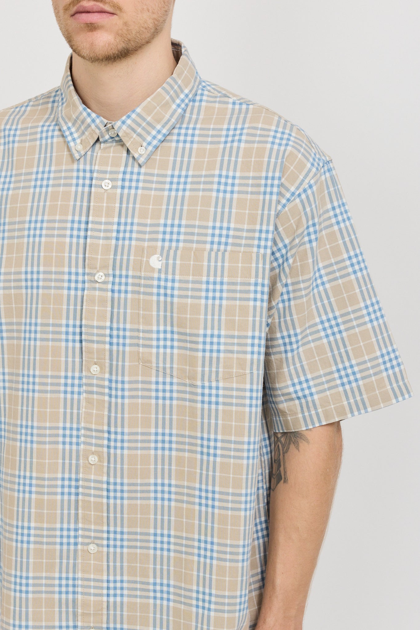 S/S Niven Shirt Niven Check/Wall/Wax