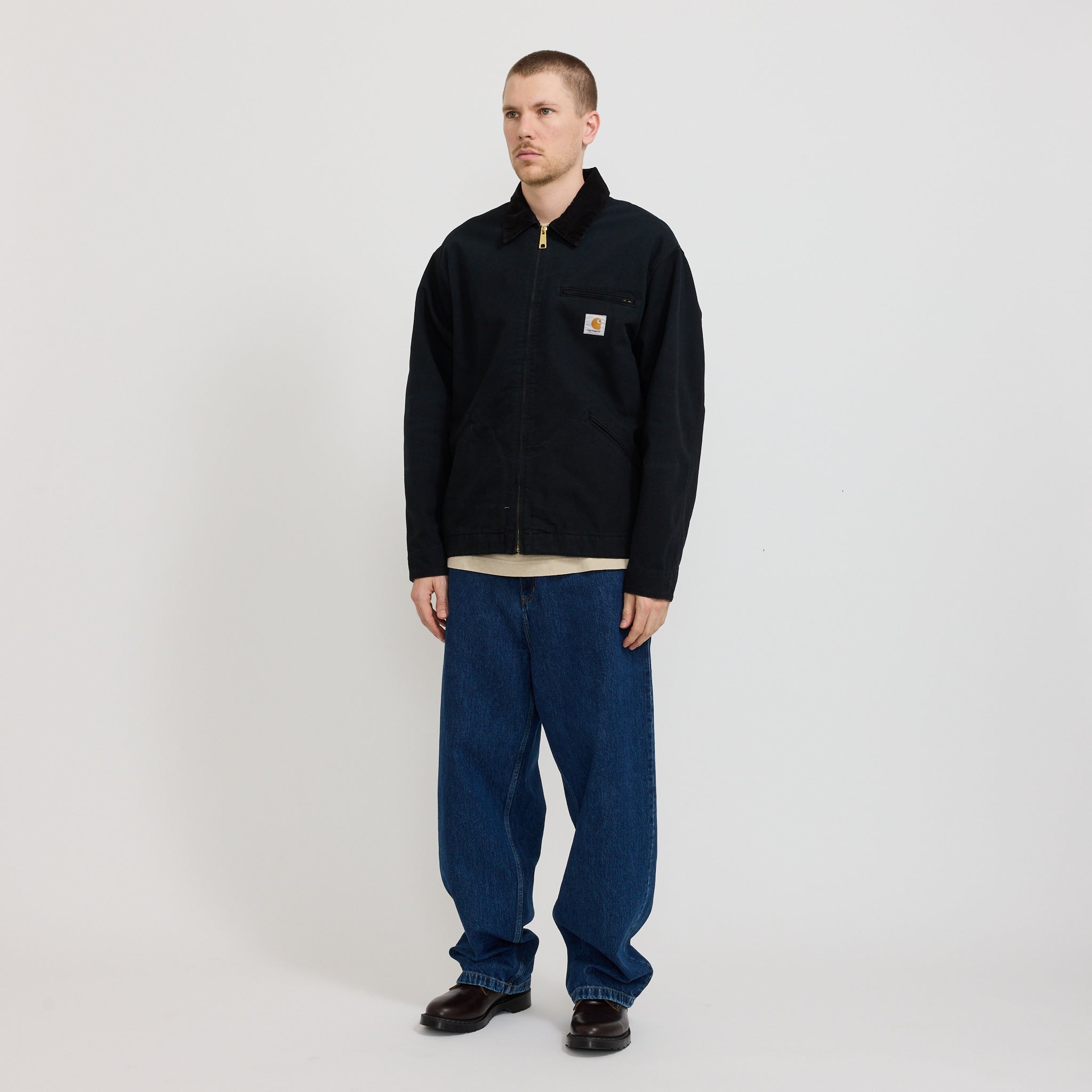 Carhartt WIP | OG Detroit Jacket Black Aged Canvas | Maplestore