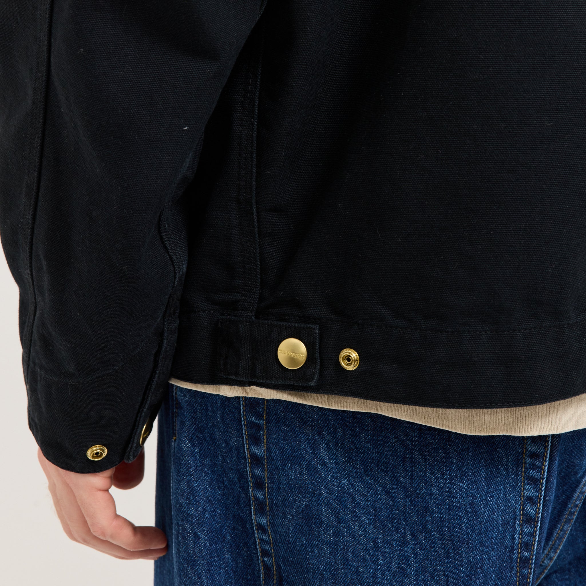 Carhartt WIP | OG Detroit Jacket Black Aged Canvas | Maplestore