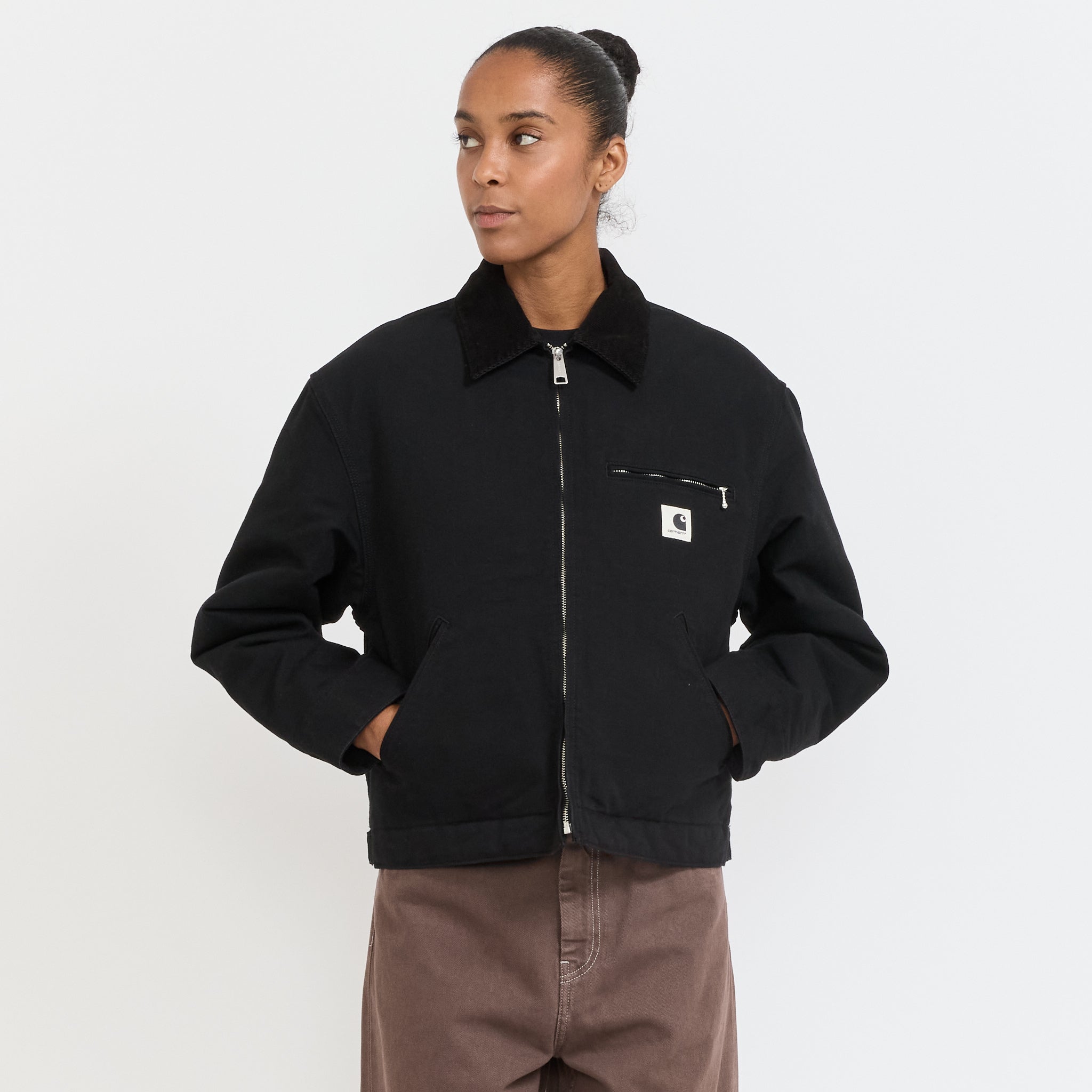 Women's OG Detroit Jacket Black/Black Rinsed
