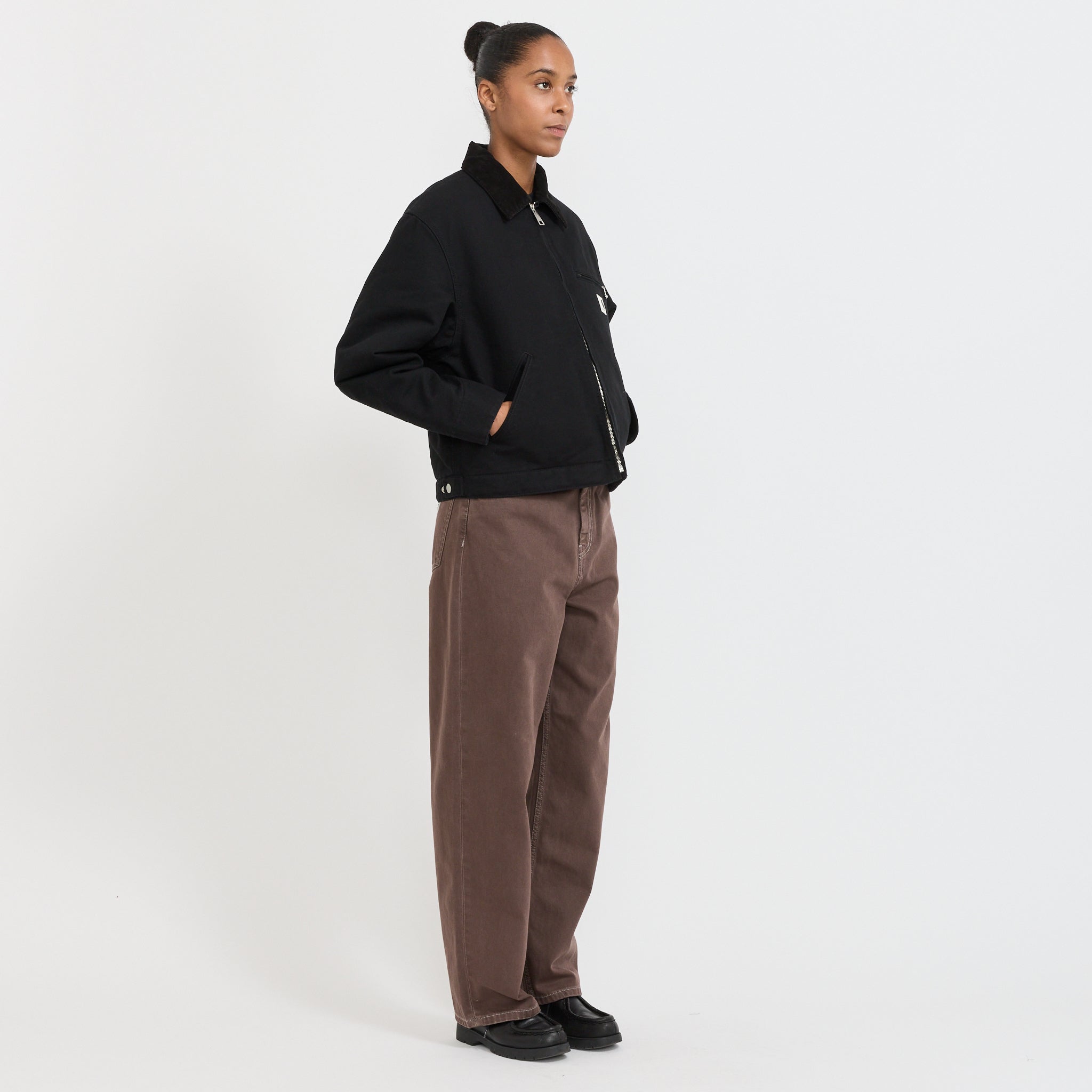 Women's OG Detroit Jacket Black/Black Rinsed