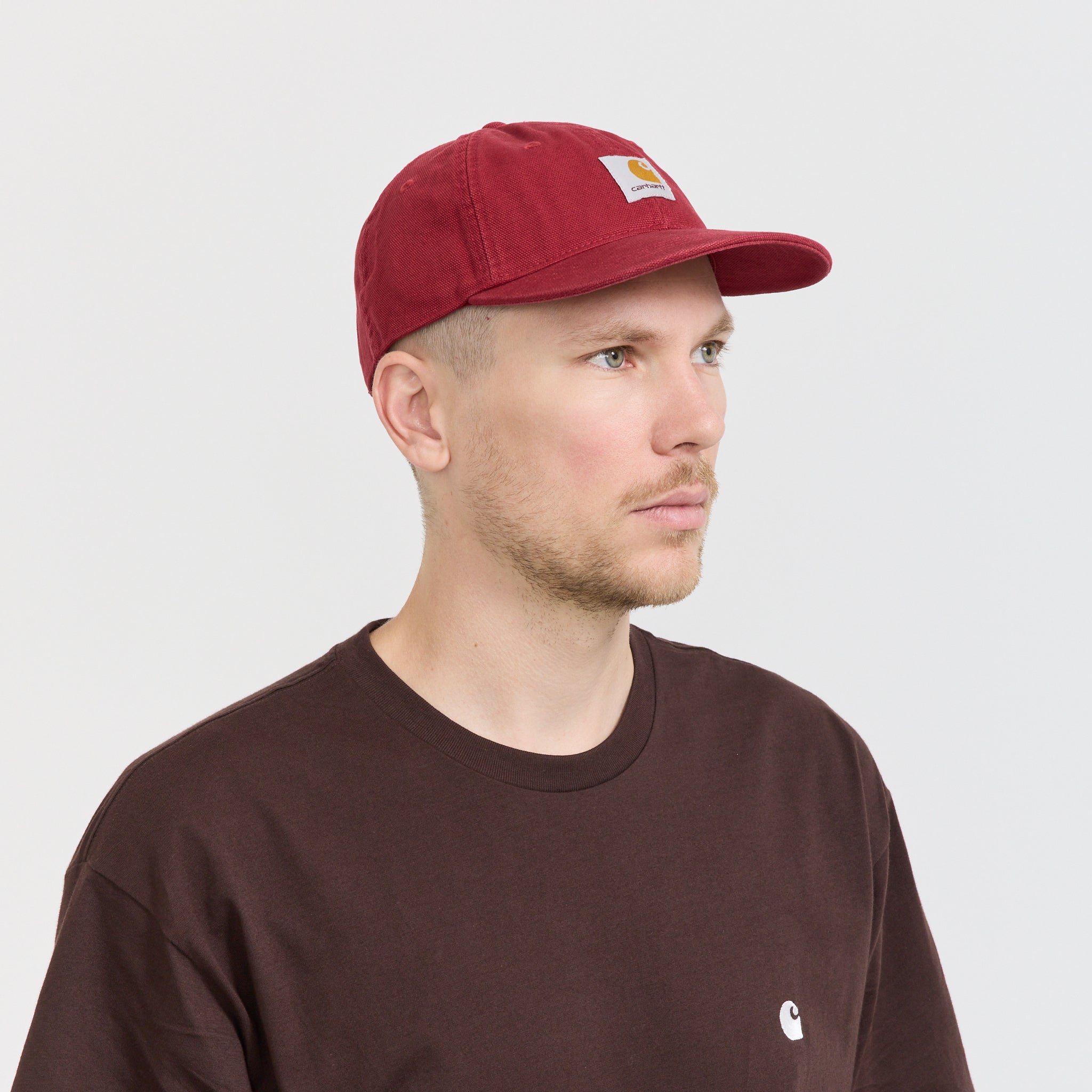 Selby Canvas Cap Scarlet Stone Washed