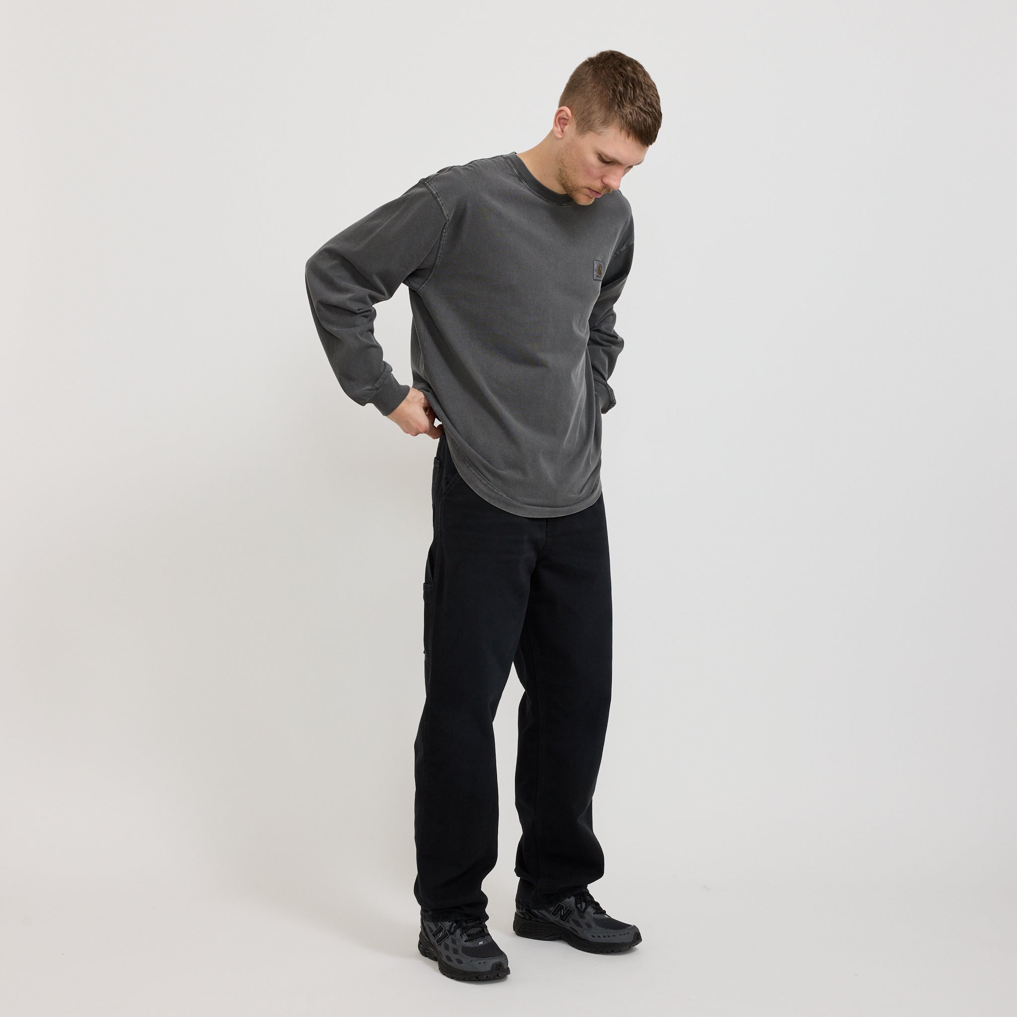Carhartt WIP | Single Knee Pant Black Stone Canvas | Maplestore