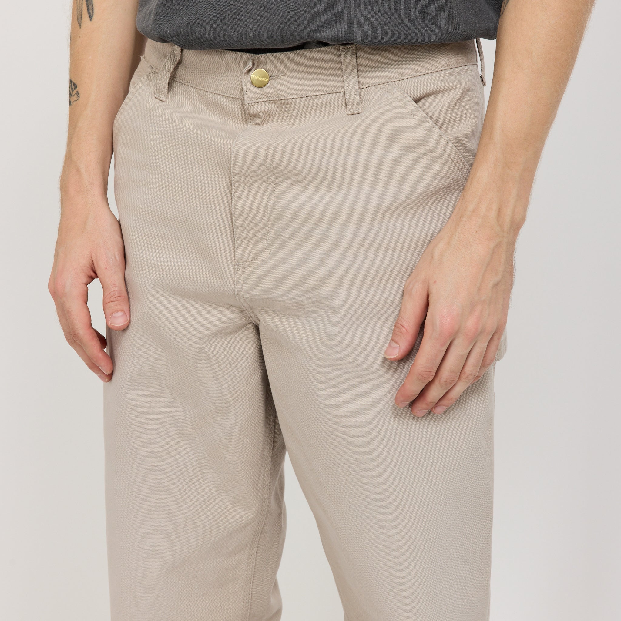 Single Knee Pant Dusky Beige
