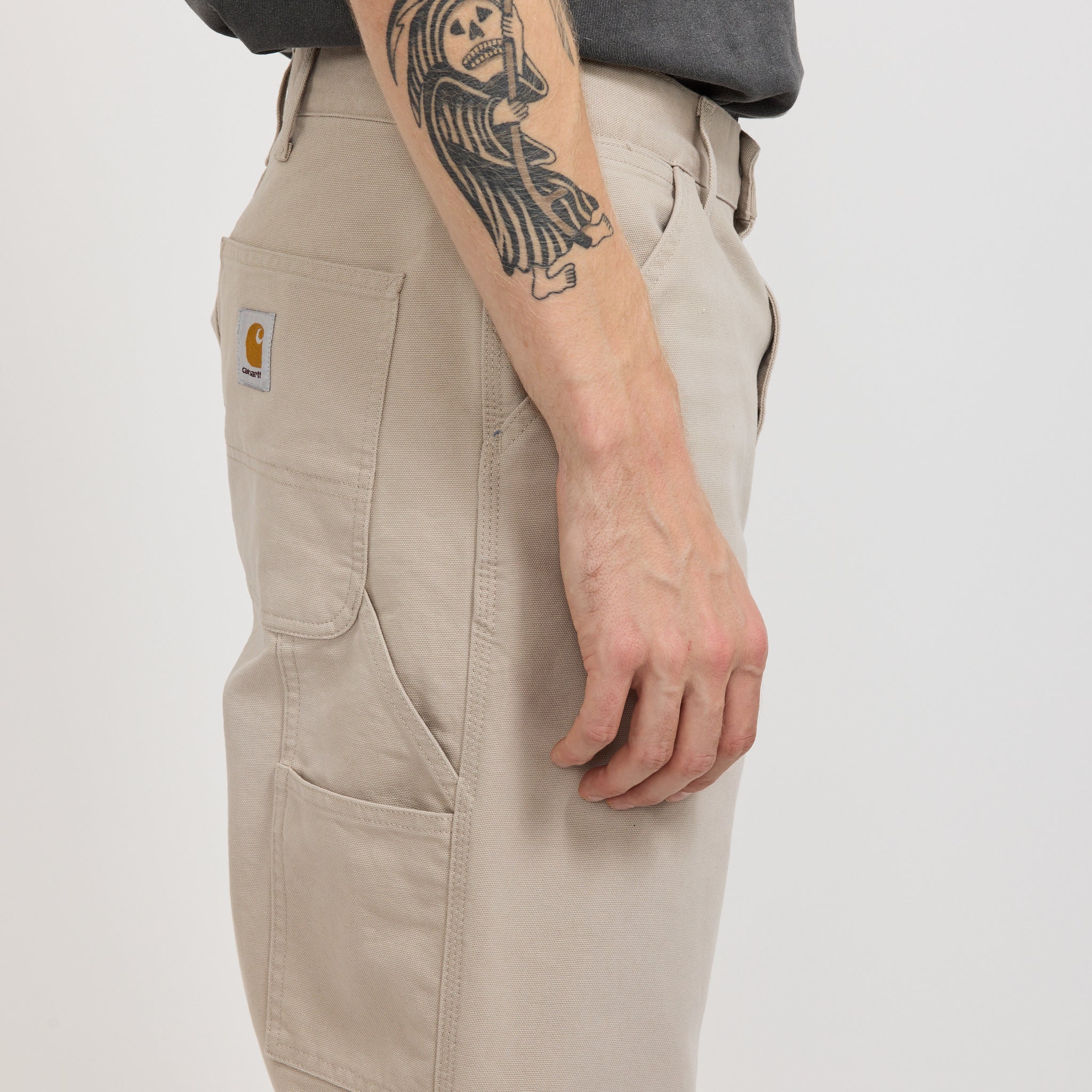 Single Knee Pant Dusky Beige