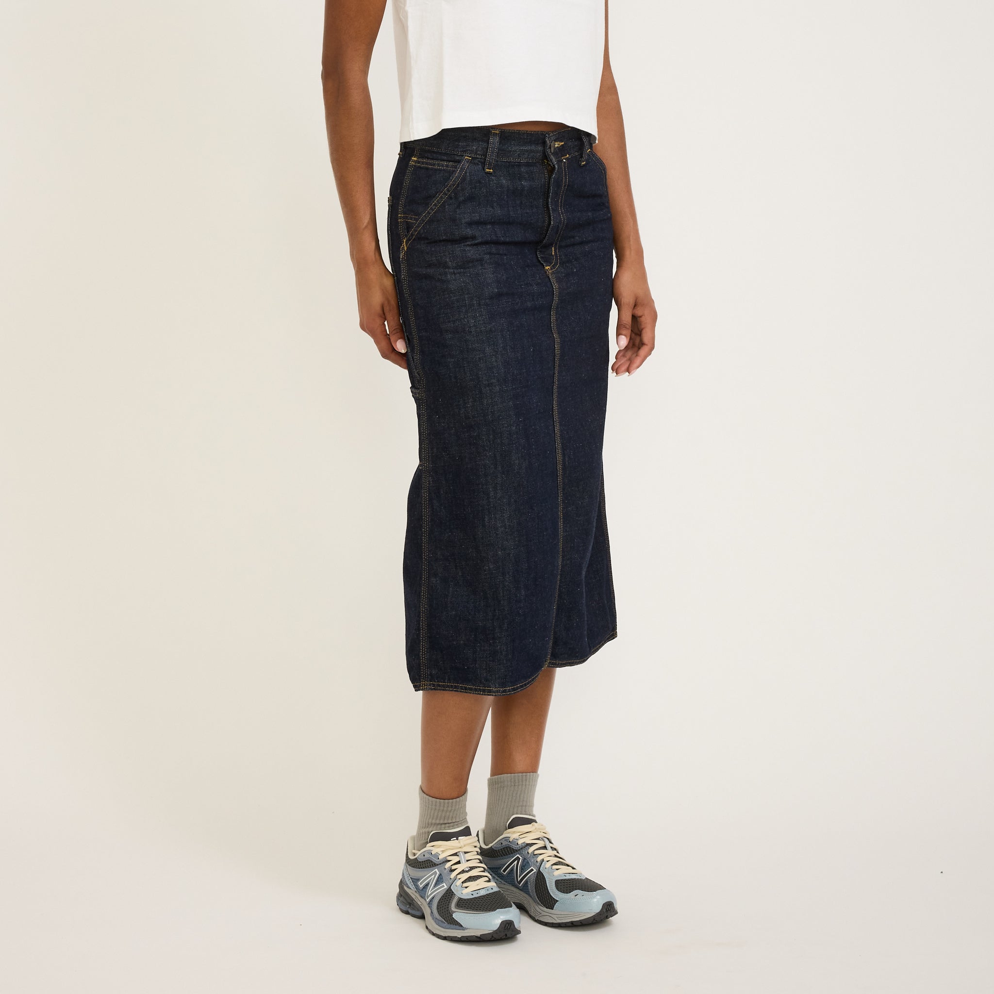 Carhartt WIP | Women's Single Knee Skirt Blue Rinsed | Maplestore