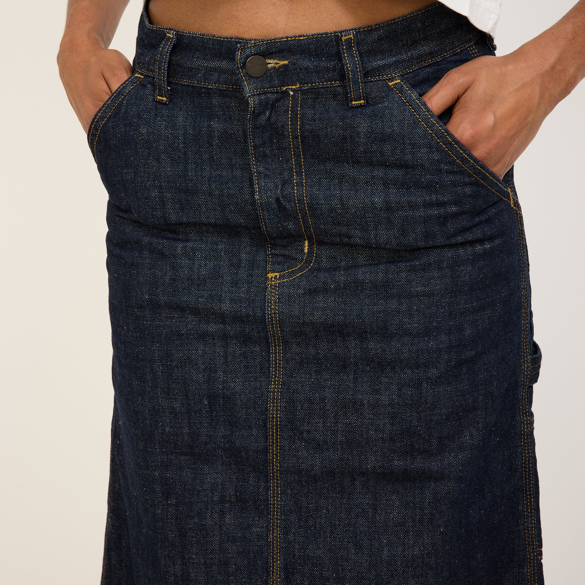 Carhartt WIP | Women's Single Knee Skirt Blue Rinsed | Maplestore