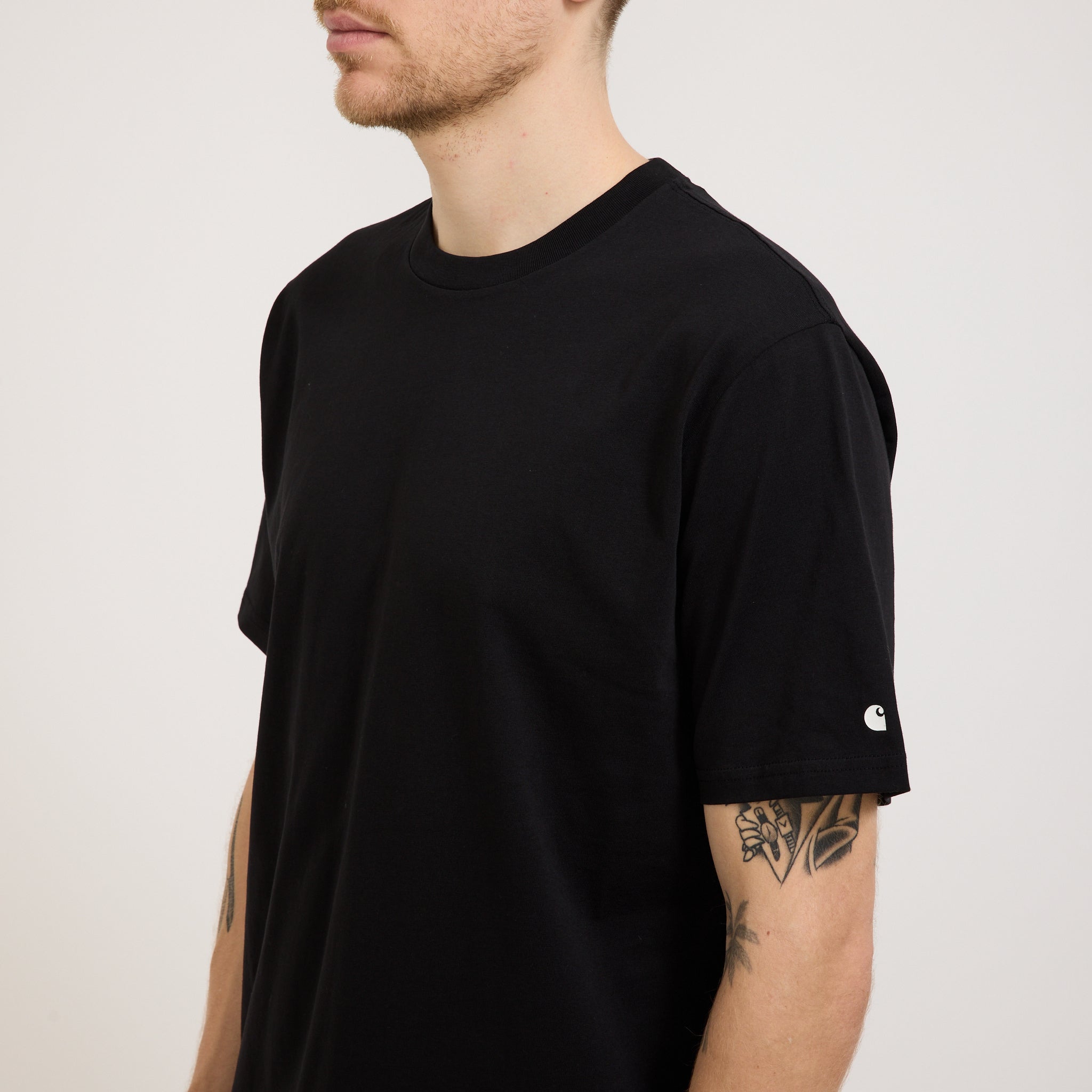 Carhartt WIP | S/S Base T-Shirt Black/White | Maplestore