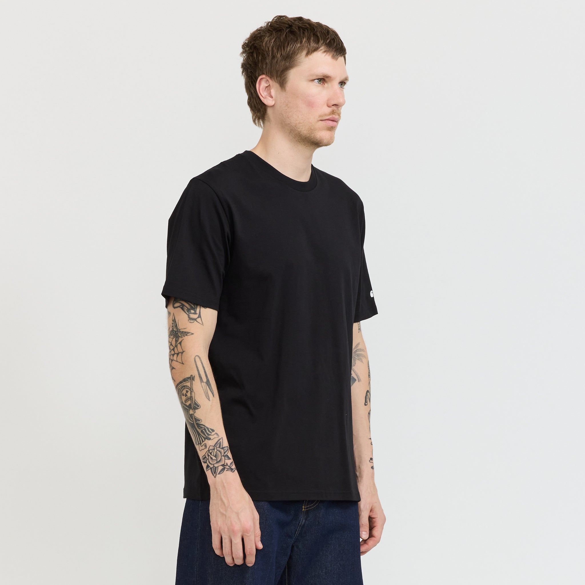 Carhartt WIP | S/S Base T-Shirt Black/White | Maplestore