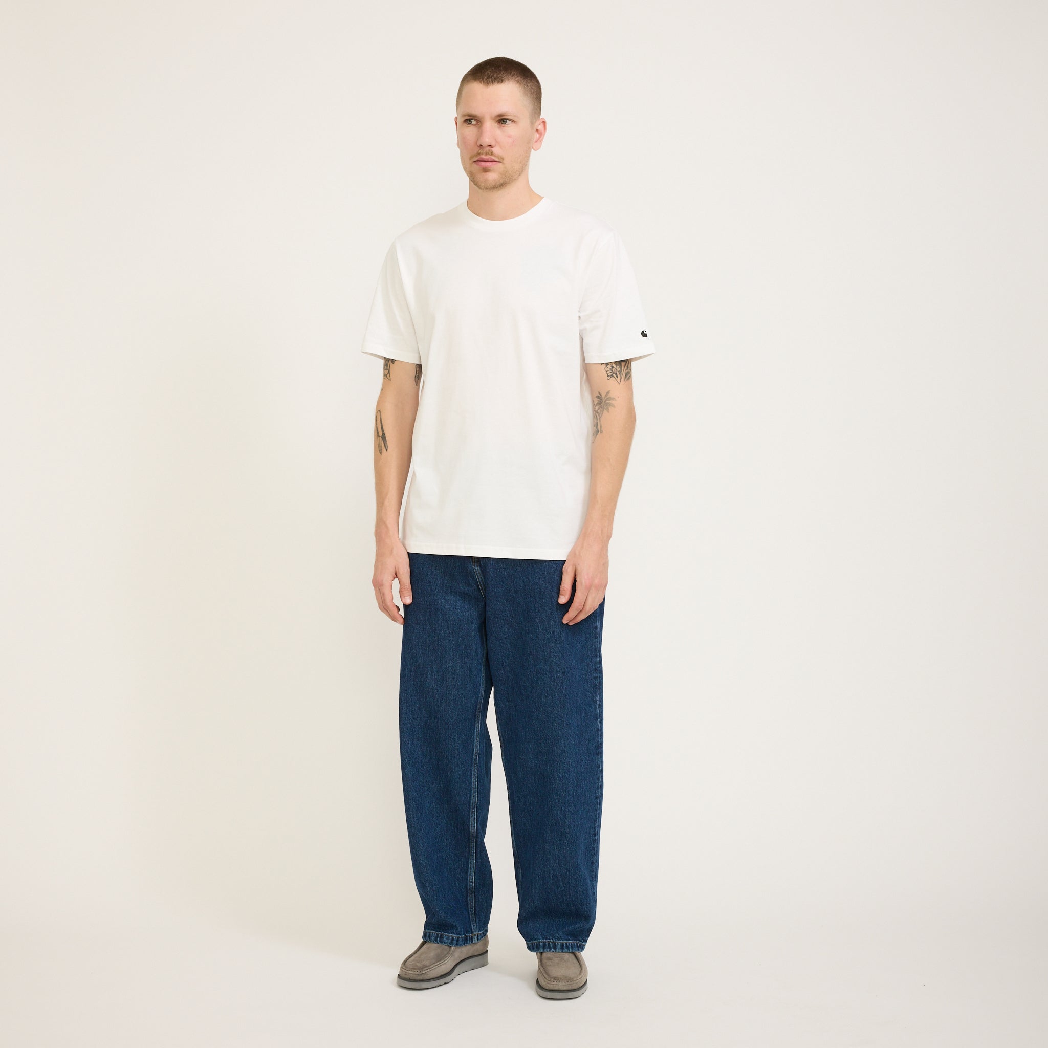 Carhartt WIP | S/S Base T-Shirt White/Black | Maplestore
