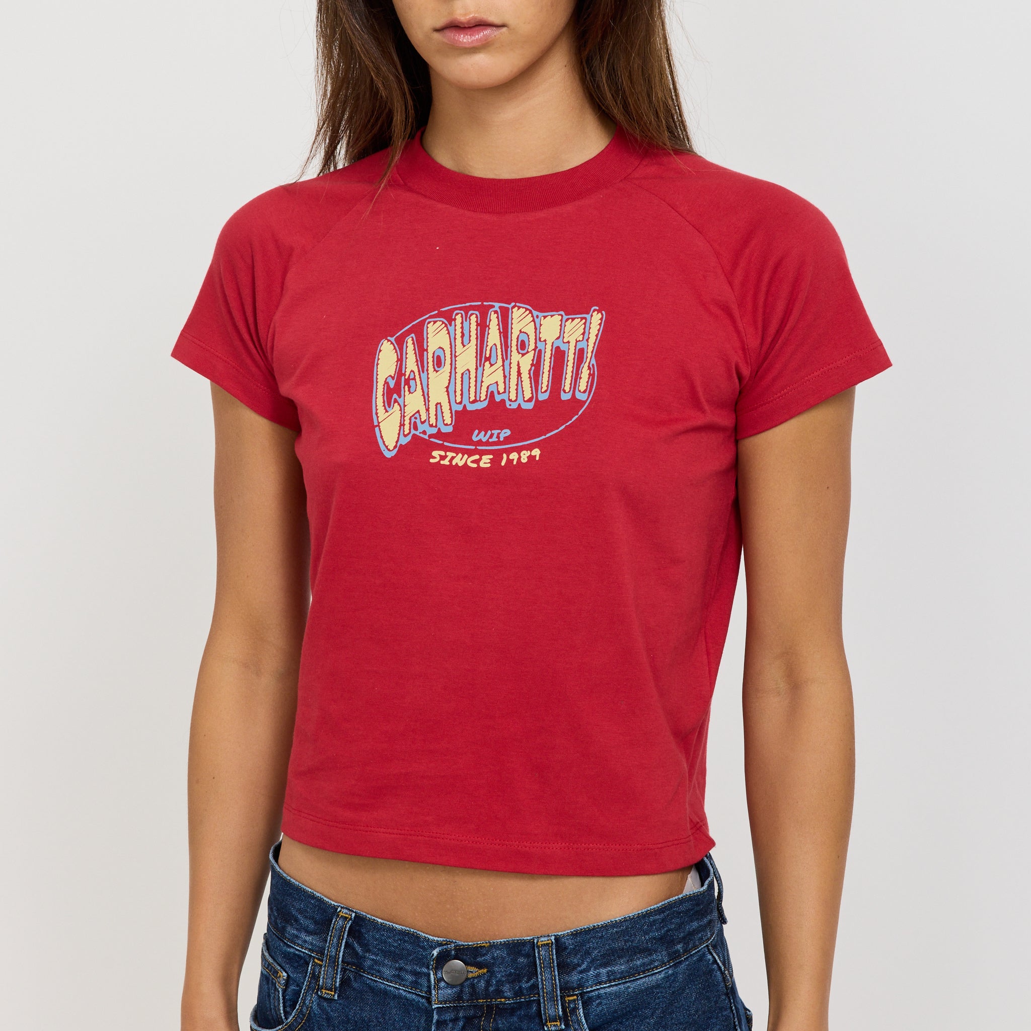 Carhartt WIP | S/S Hot Script Tee Cherry | Maplestore