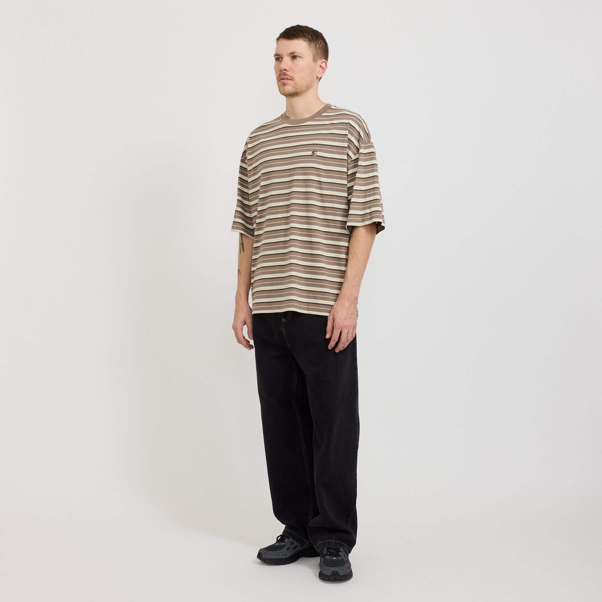 S/S Nathan T-Shirt Nathan Stripe/Branch