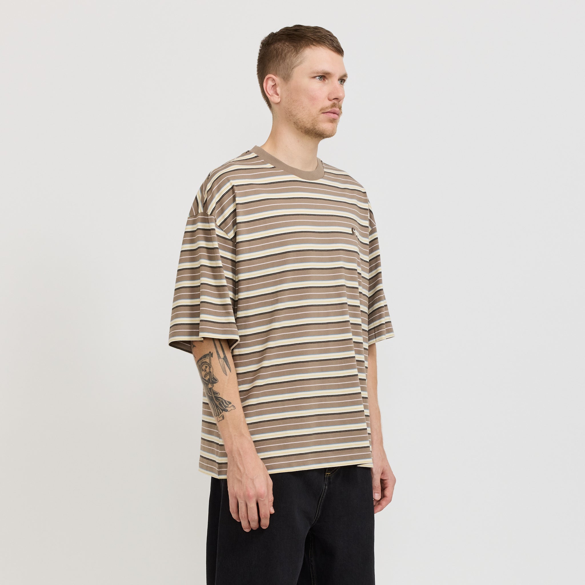 S/S Nathan T-Shirt Nathan Stripe/Branch