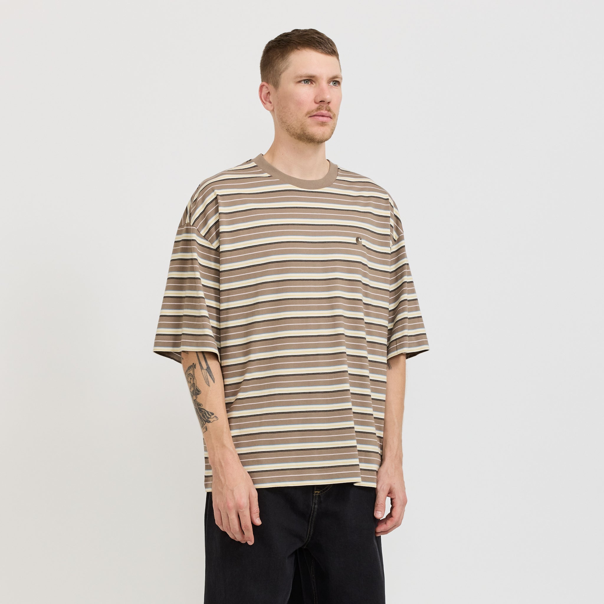 S/S Nathan T-Shirt Nathan Stripe/Branch