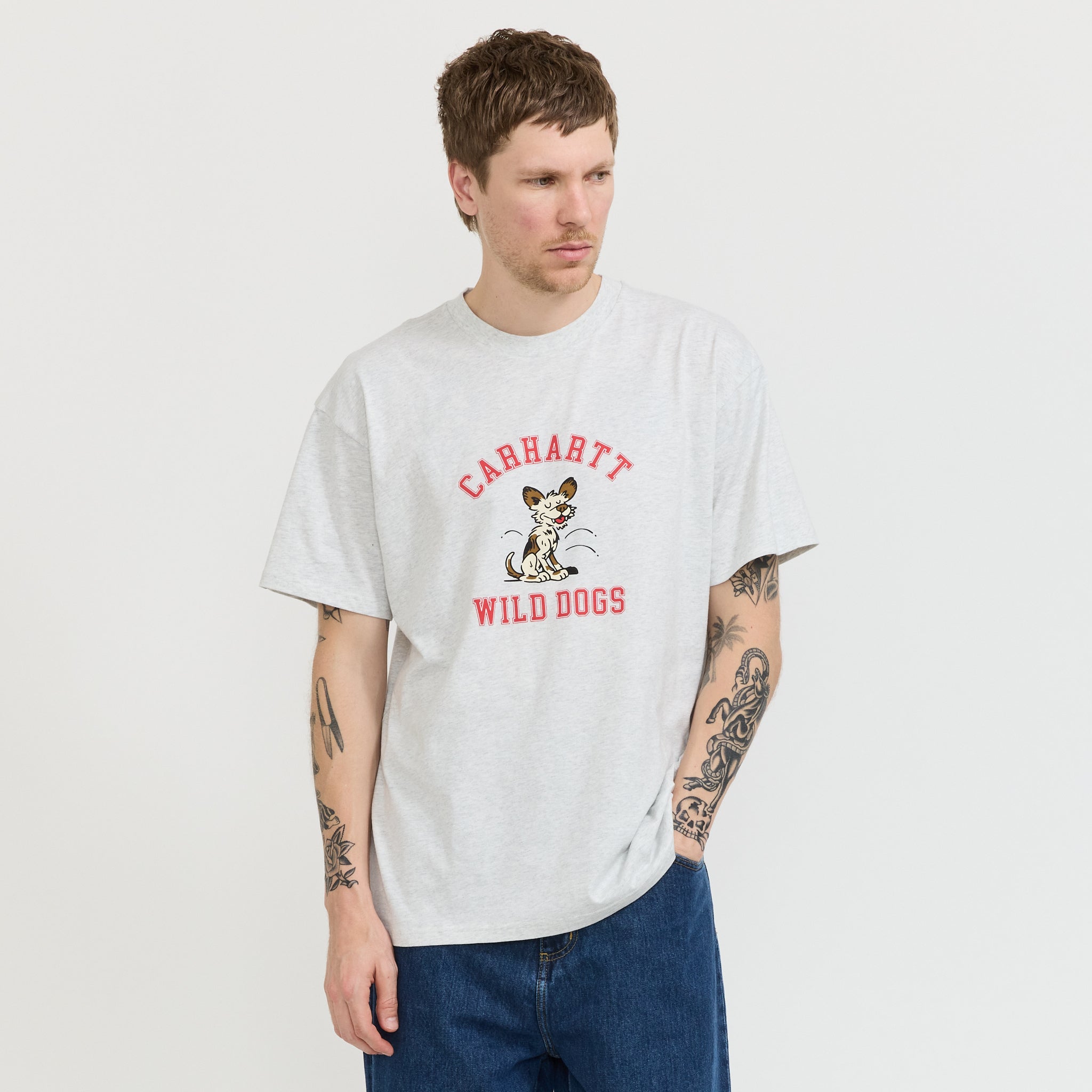 Carhartt WIP | S/S Wild Dog T-Shirt Ash Heather | Maplestore