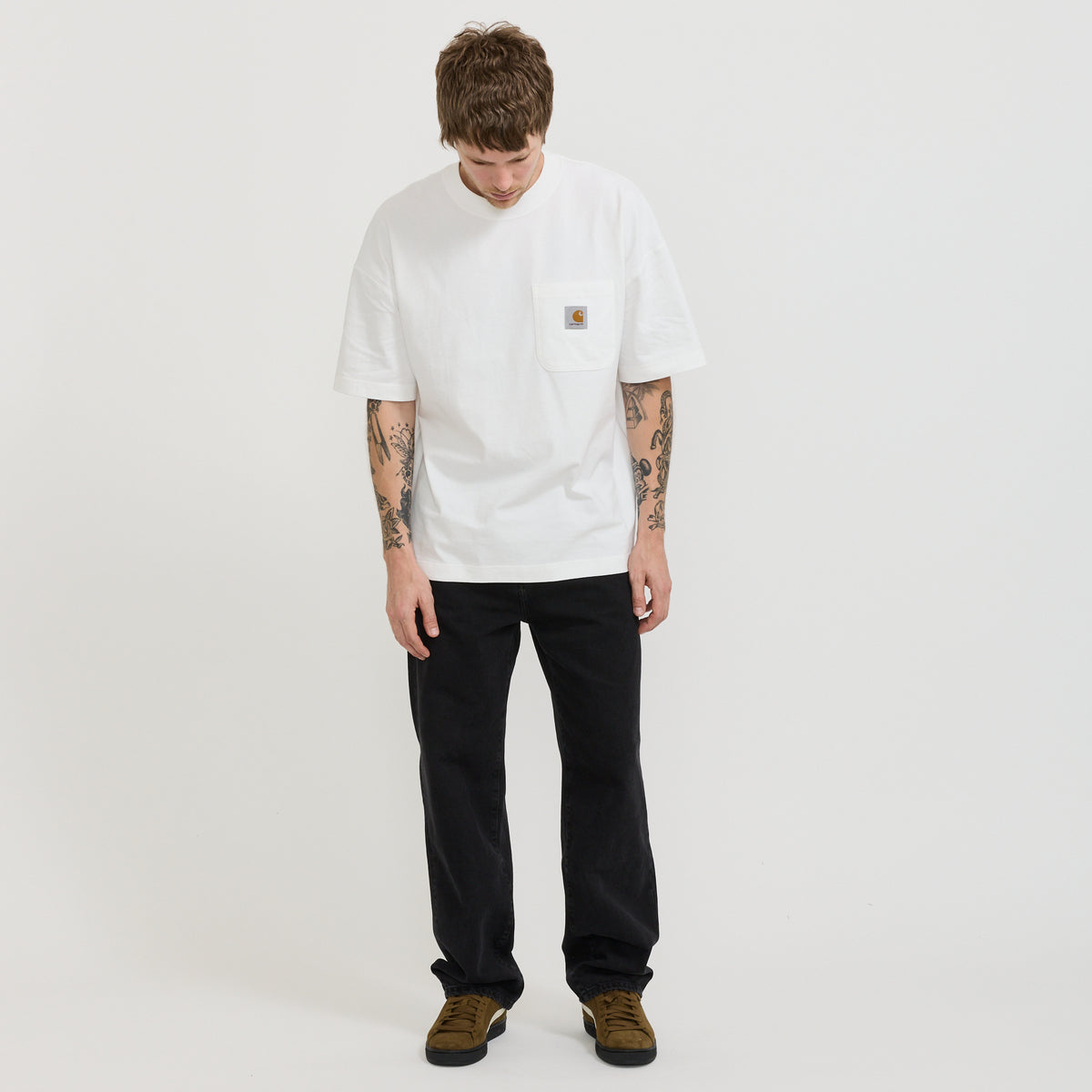 S/S Work Pocket T-Shirt White