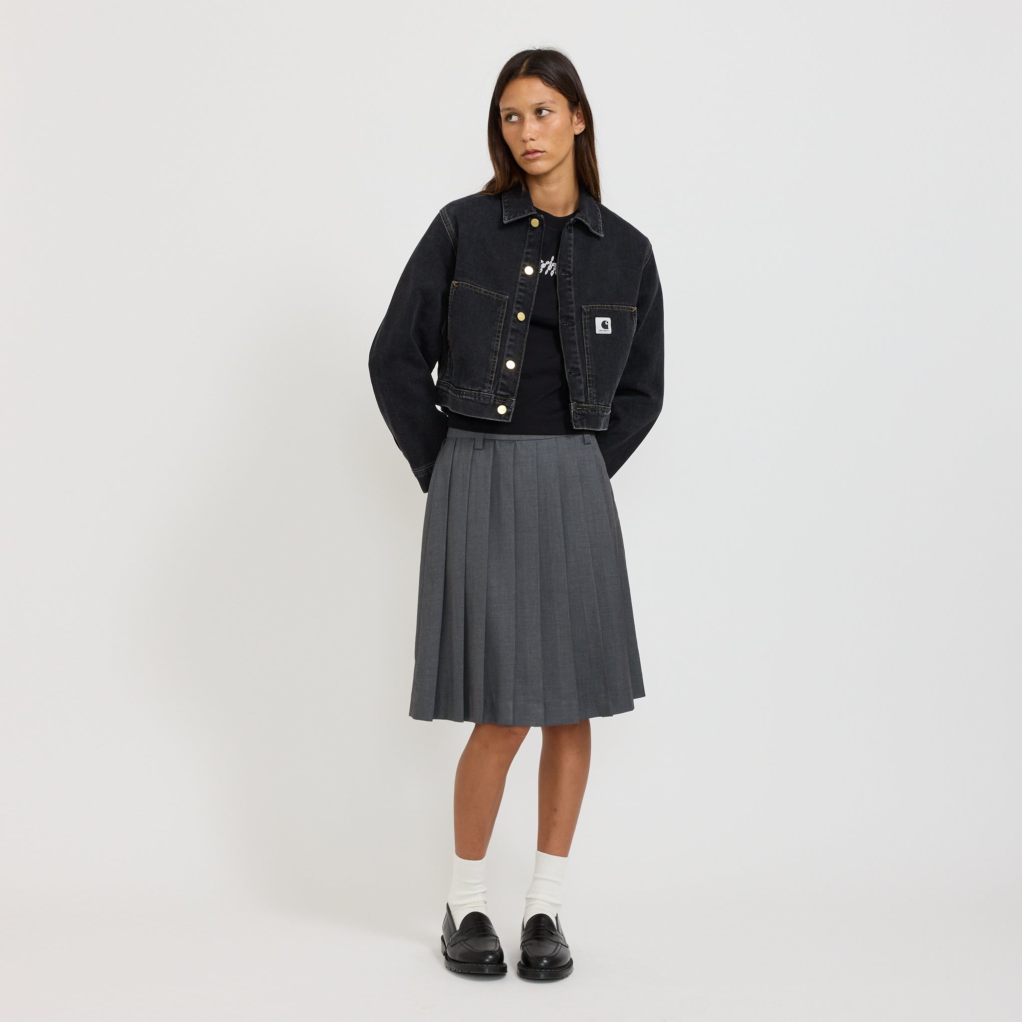 Carhartt WIP | Women's Arca Jacket Black Stone Washed | Maplestore