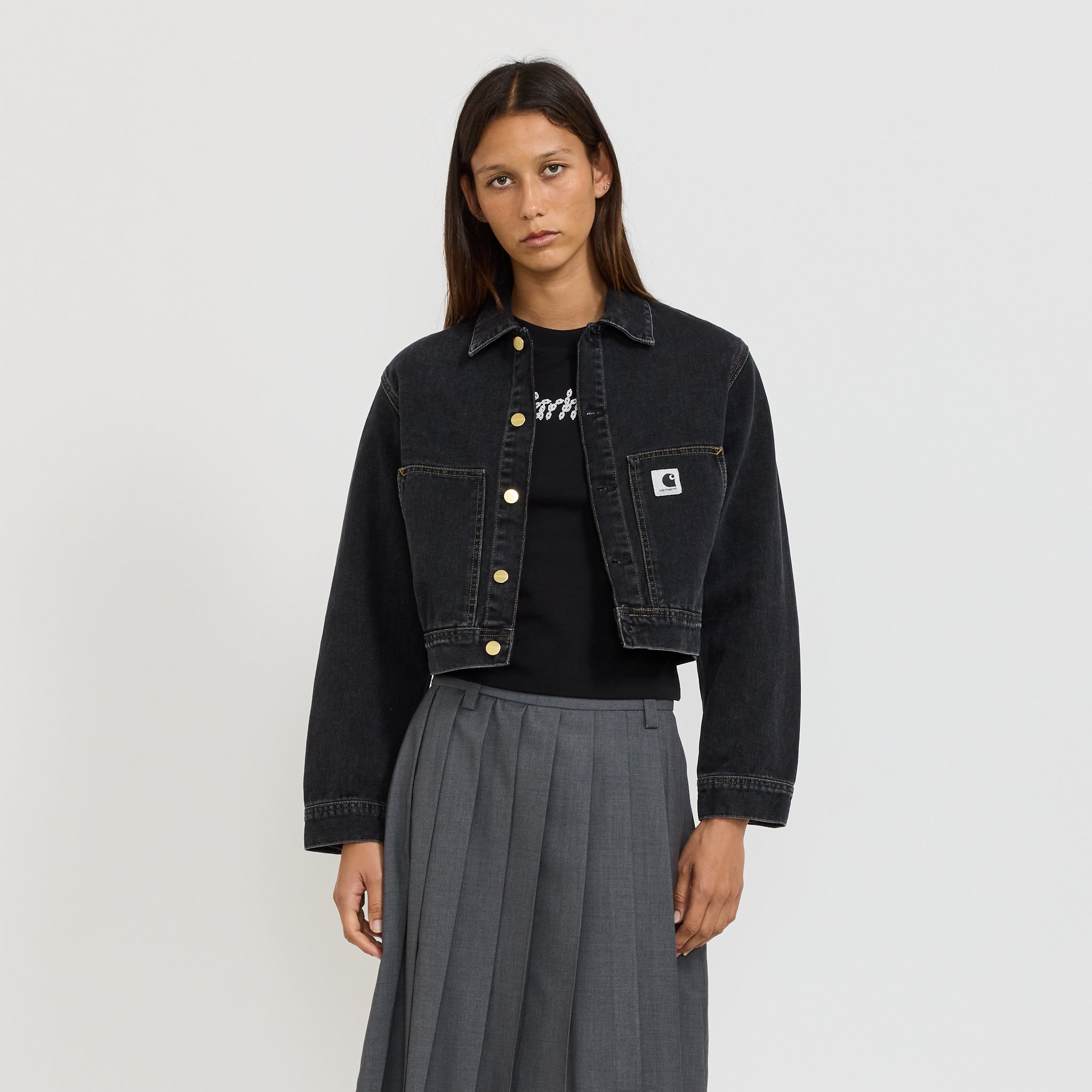Carhartt WIP | Women's Arca Jacket Black Stone Washed | Maplestore