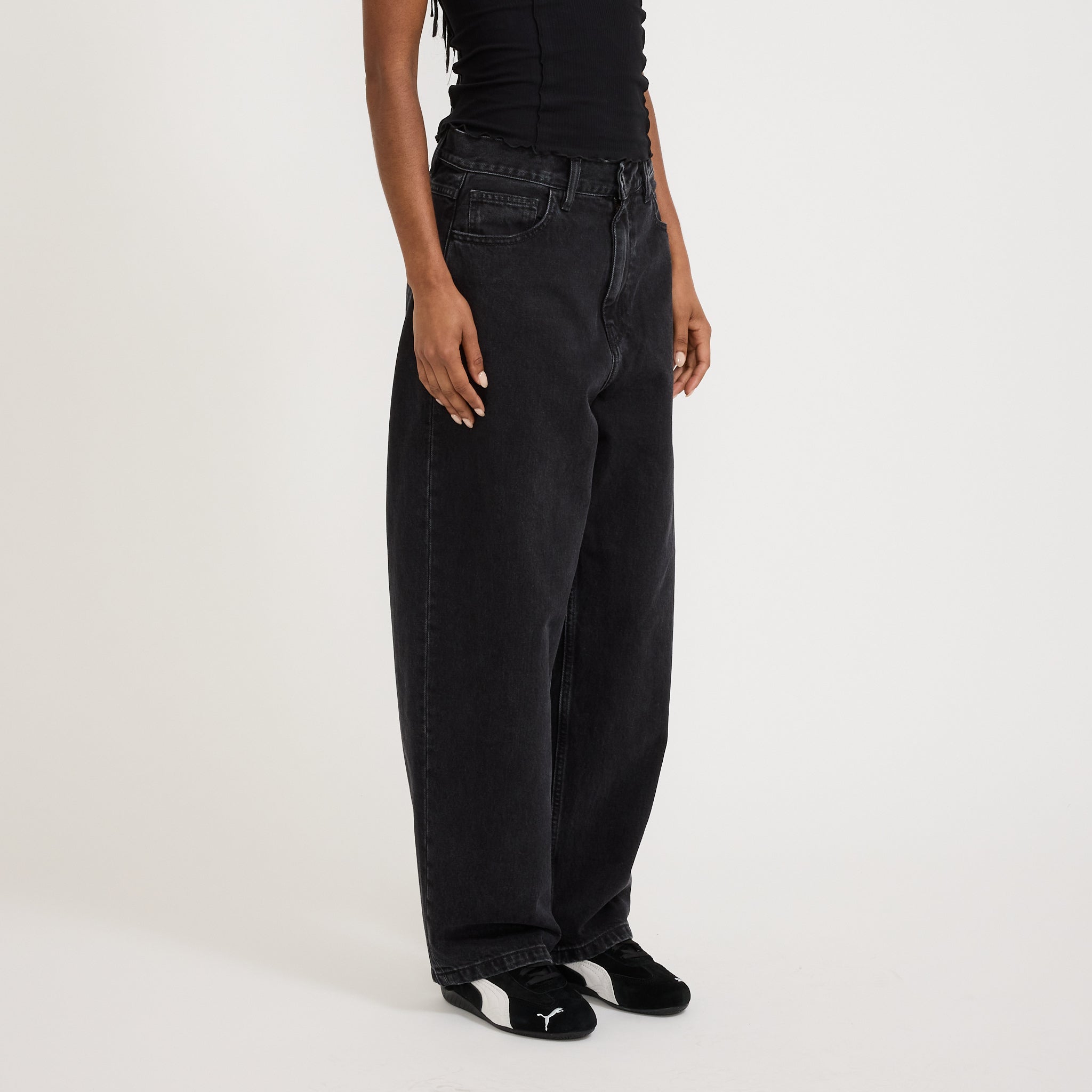 Carhartt WIP | Women's Brandon Pant Black Stone Washed | Maplestore