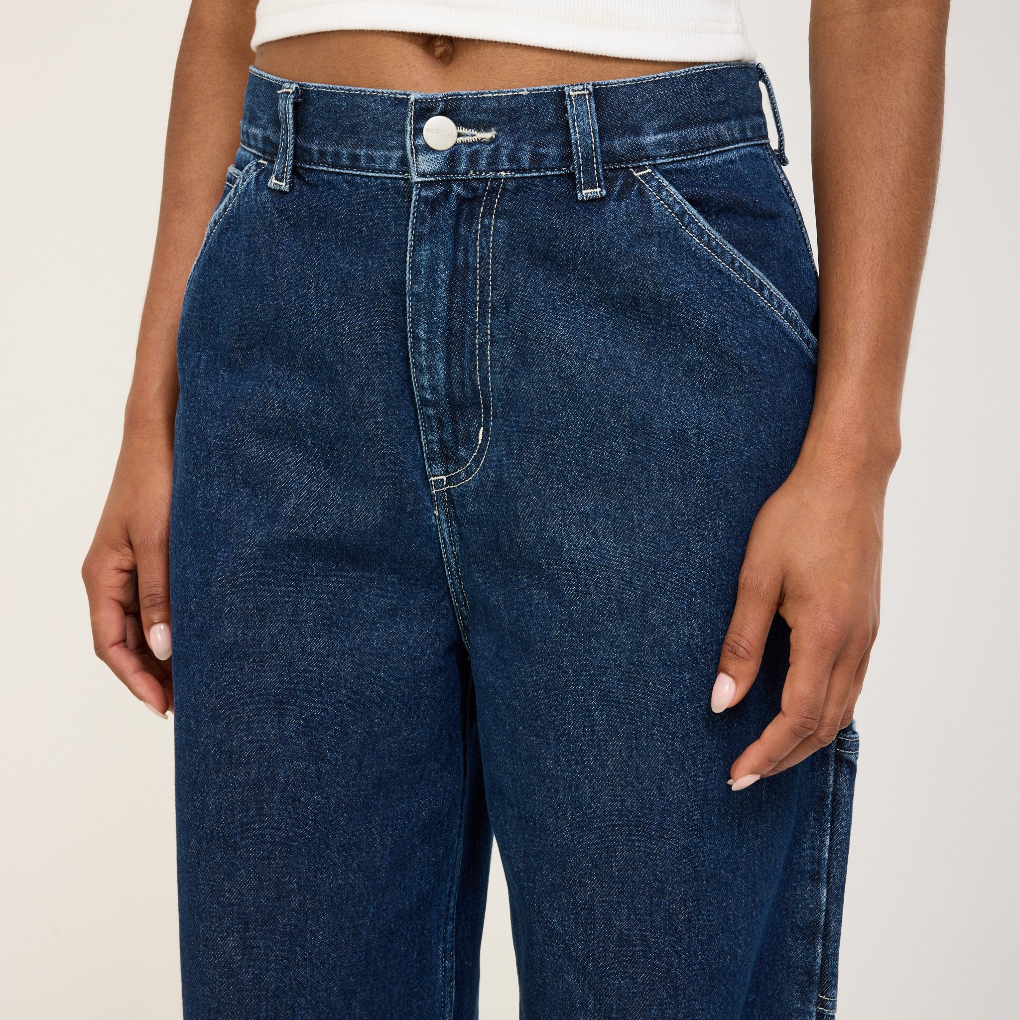 Carhartt WIP | Womens Jens Pant Marshfield Blue Stone Washed | Maplestore
