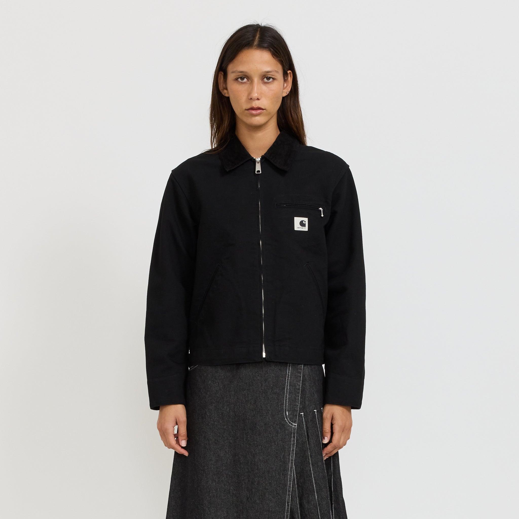 Carhartt WIP | Women's OG Detroit Jacket Black/Black Rinsed | Maplestore