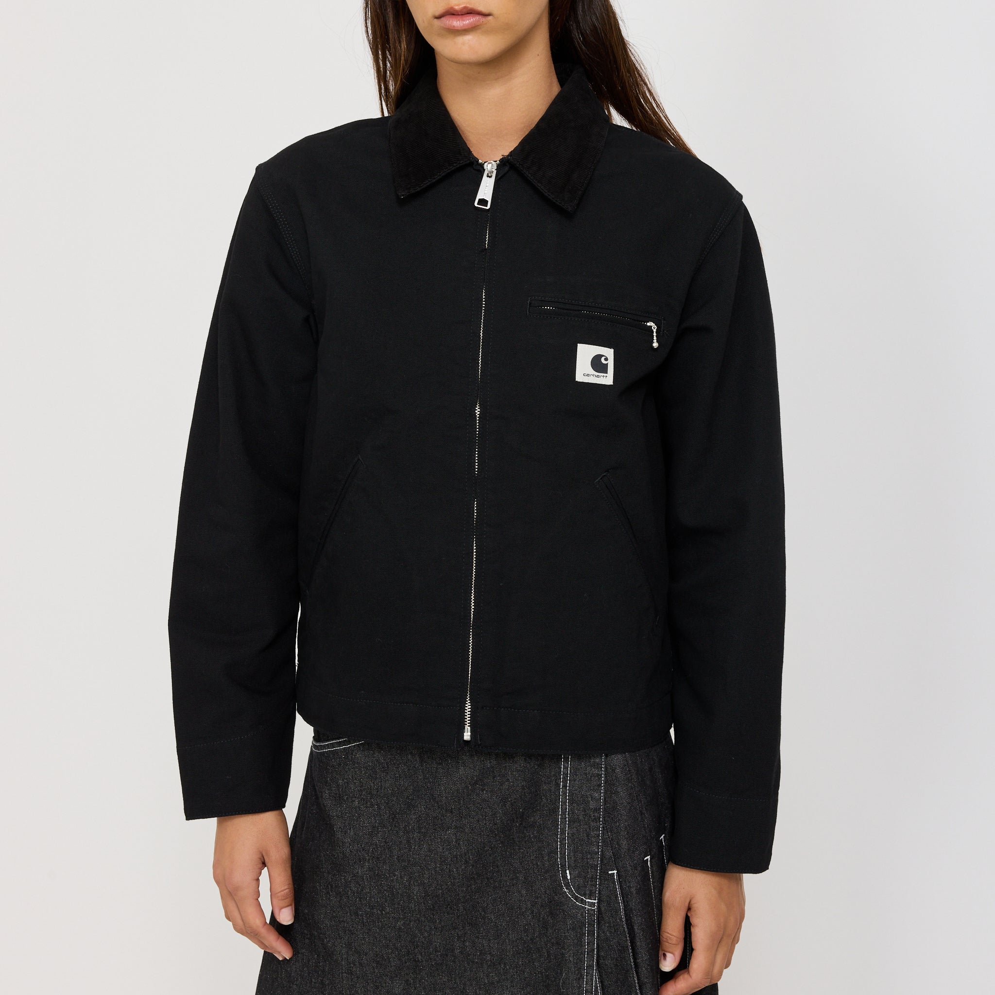 Carhartt WIP | Women's OG Detroit Jacket Black/Black Rinsed | Maplestore