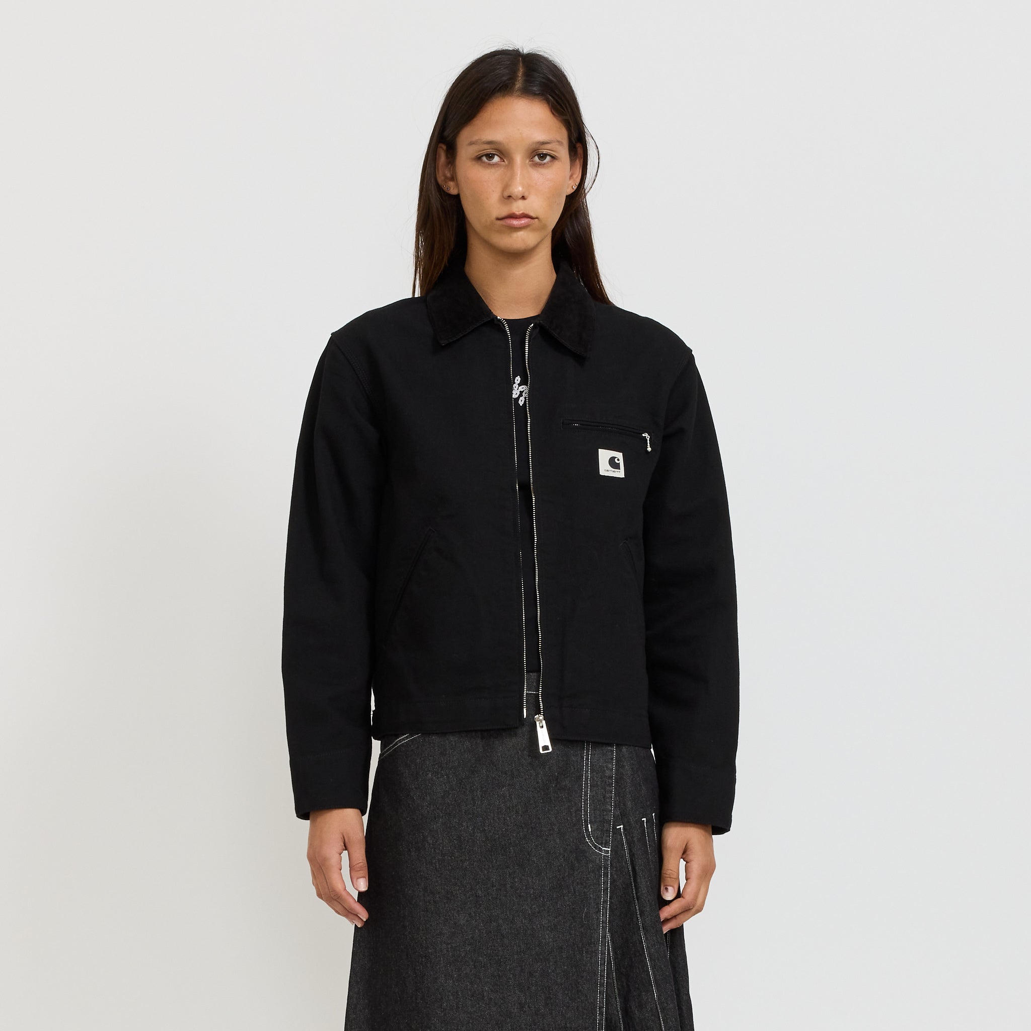 Carhartt WIP | Women's OG Detroit Jacket Black/Black Rinsed | Maplestore