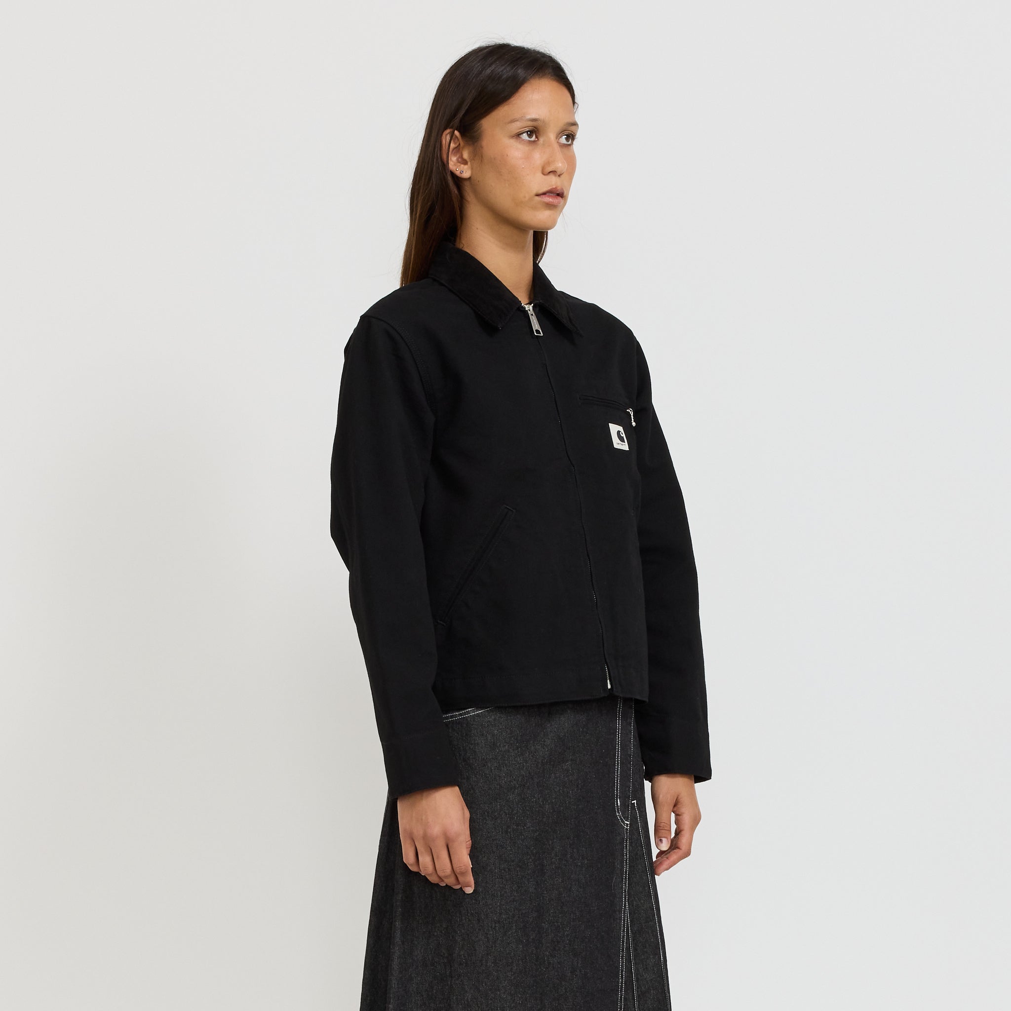 Carhartt WIP | Women's OG Detroit Jacket Black/Black Rinsed | Maplestore