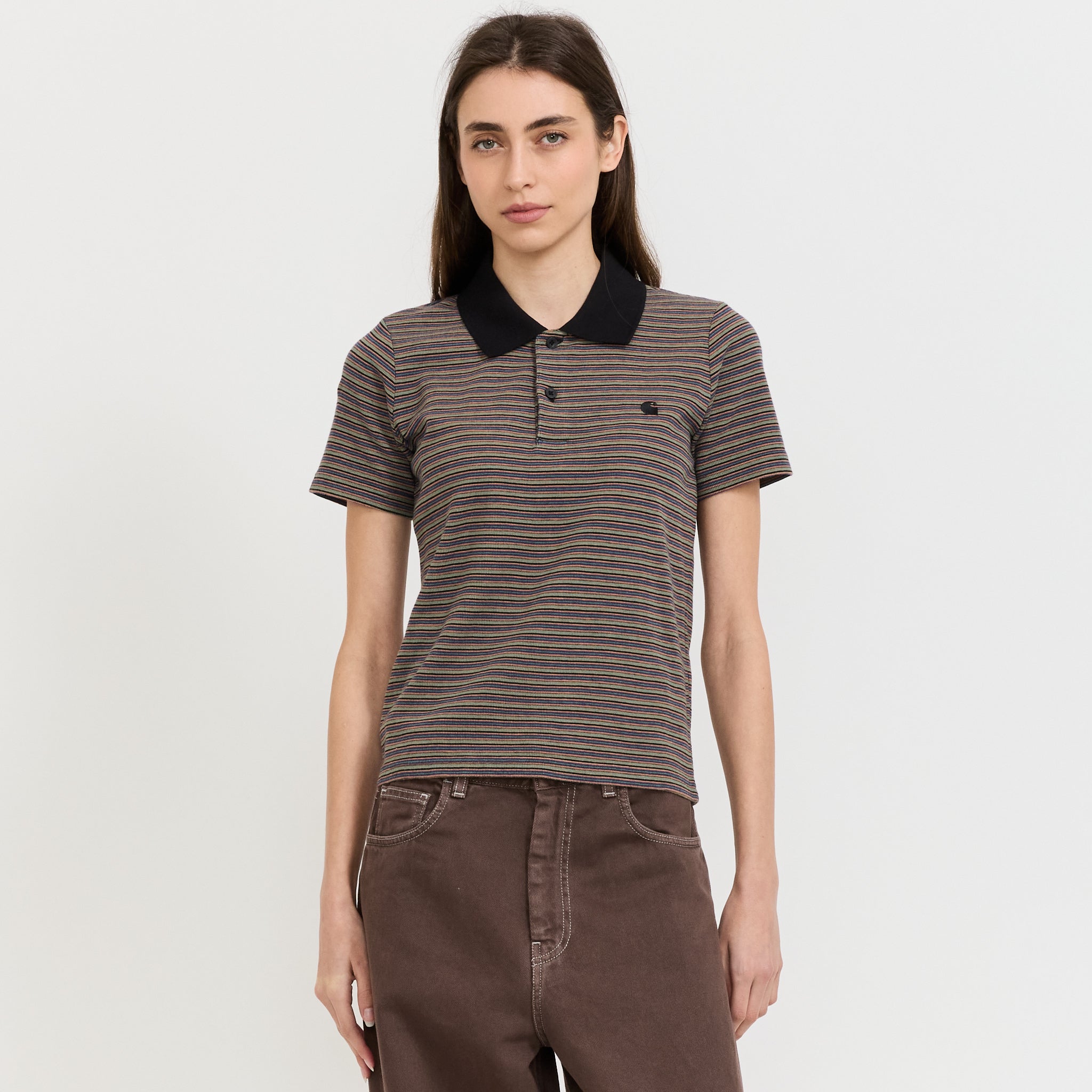 S/S Dion Polo Dion Stripe Lily