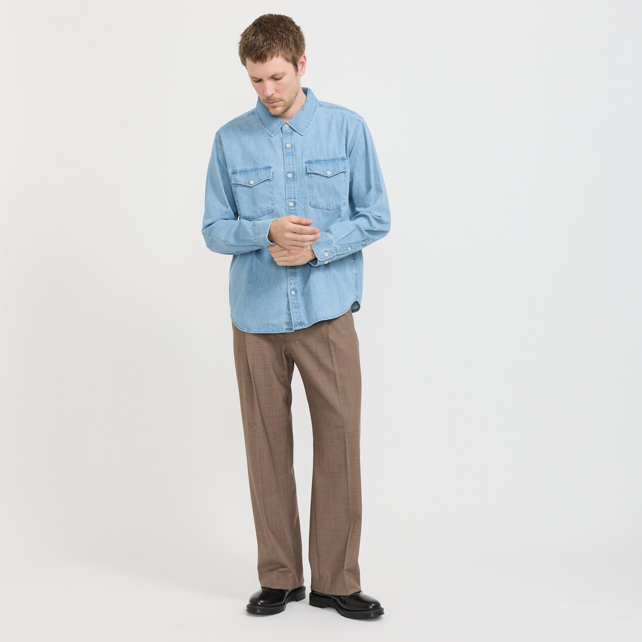 Corridor NYC | Denim Shirt LS Indigo | Maplestore