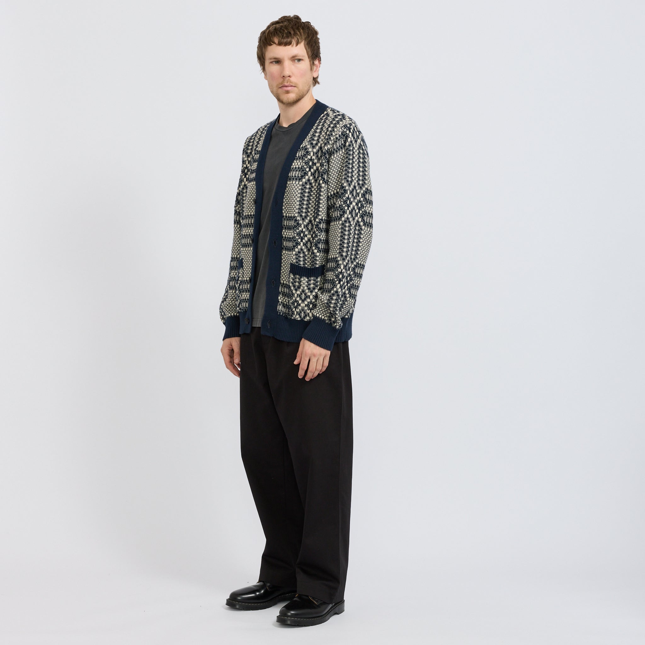 Overshot Cardigan Midnight