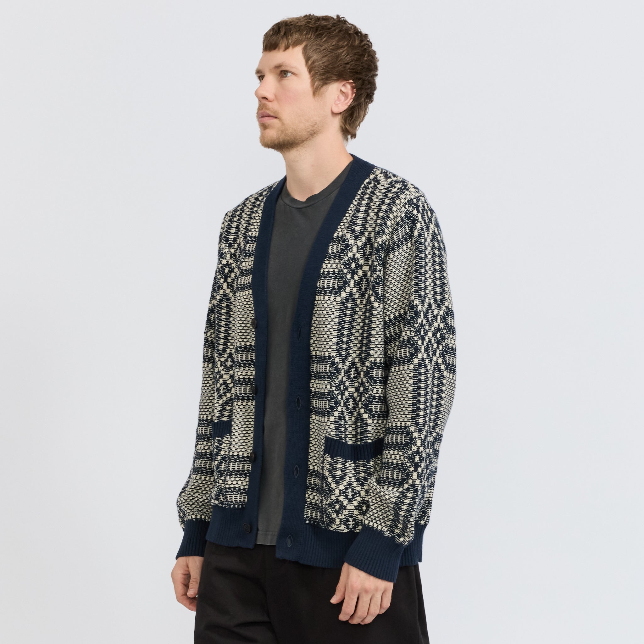 Overshot Cardigan Midnight