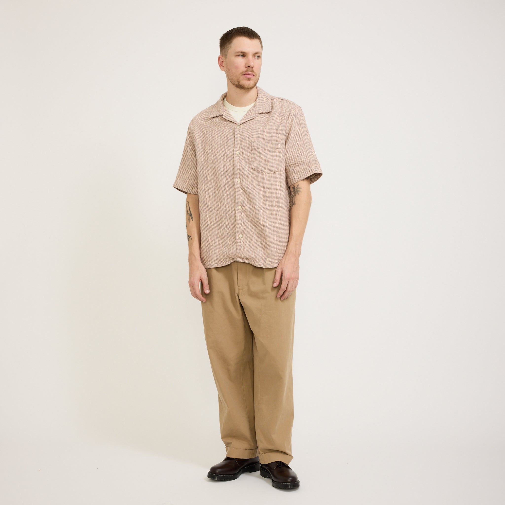 Corridor NYC | Rainbow Weave Camp Collar Pink | Maplestore
