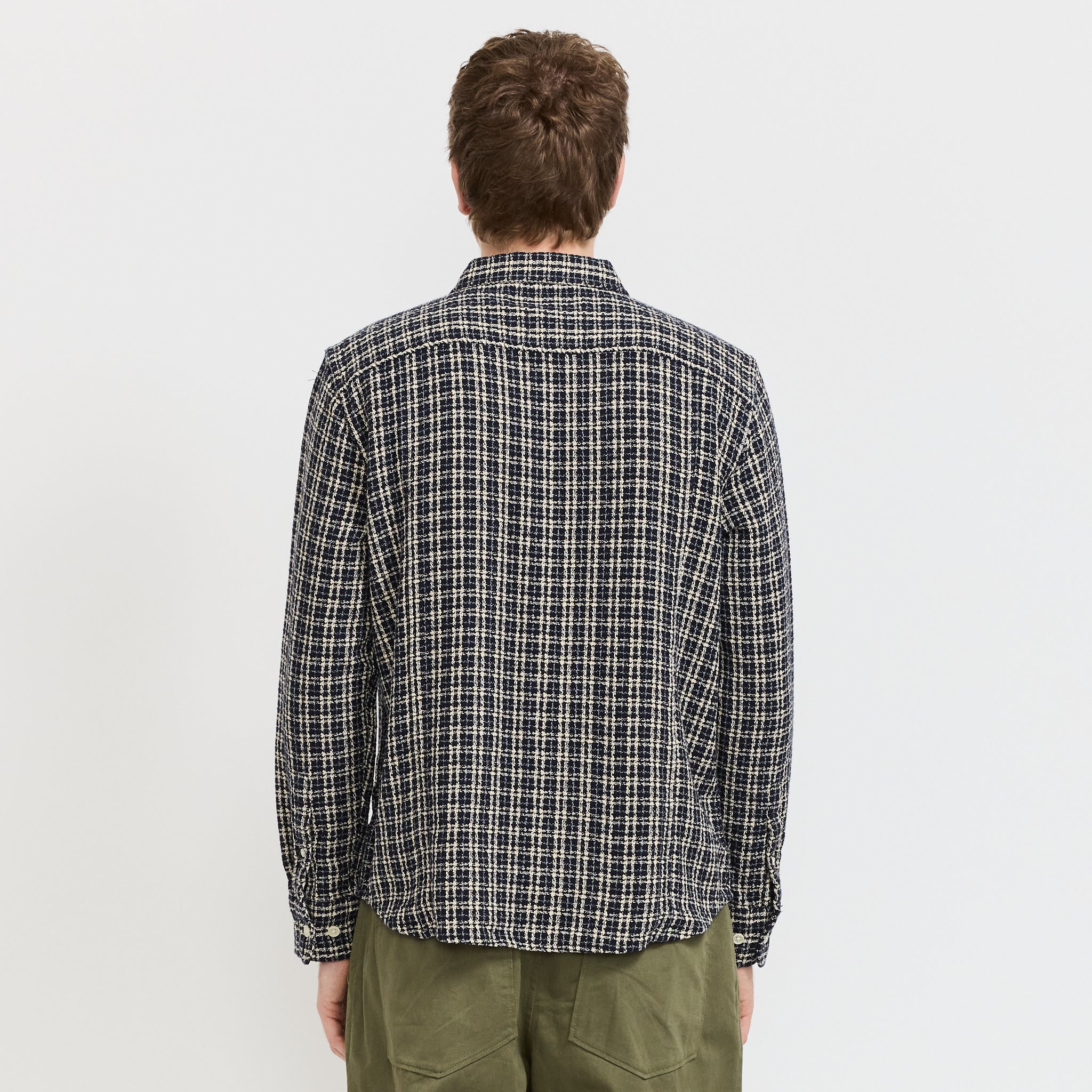 Corridor NYC | Reverse Tweed Snow Check Blue | Maplestore