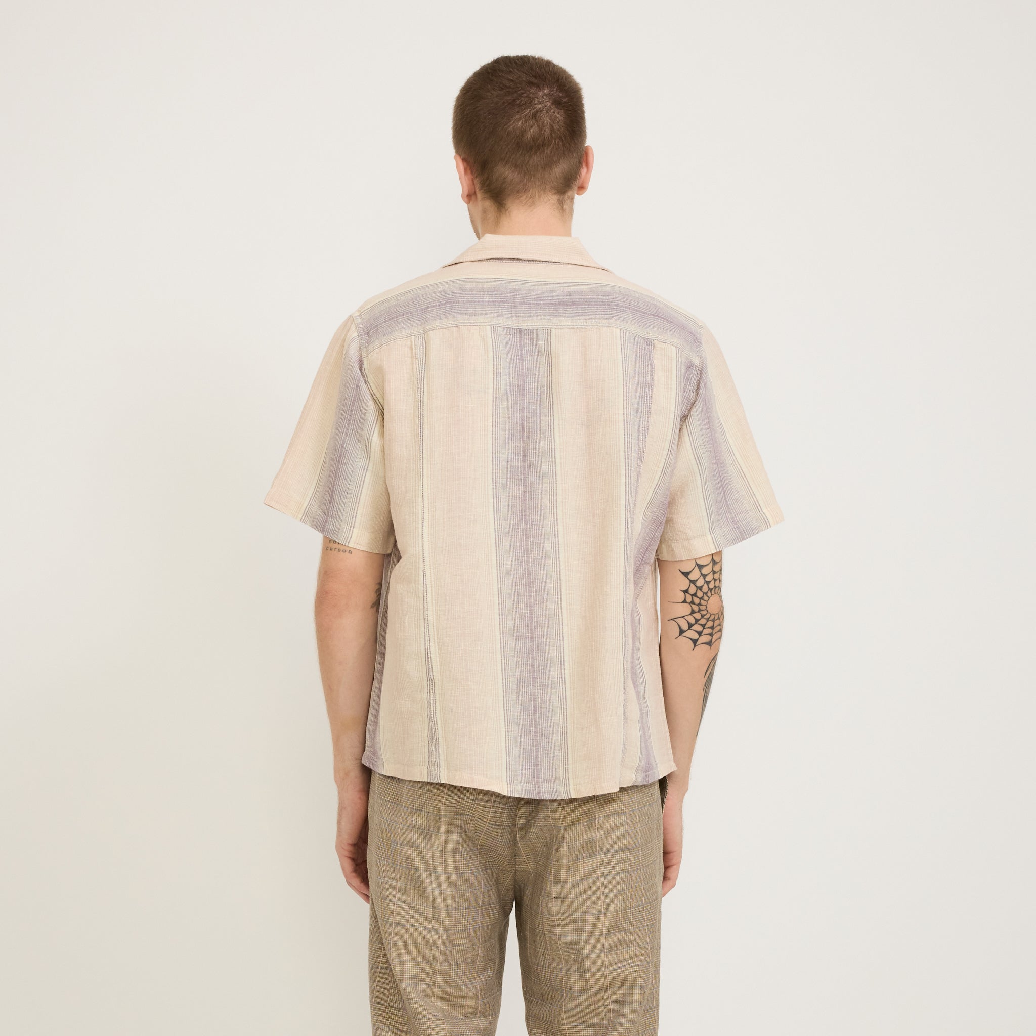Corridor NYC | Sunset Stripe SS Camp Shirt Violet | Maplestore