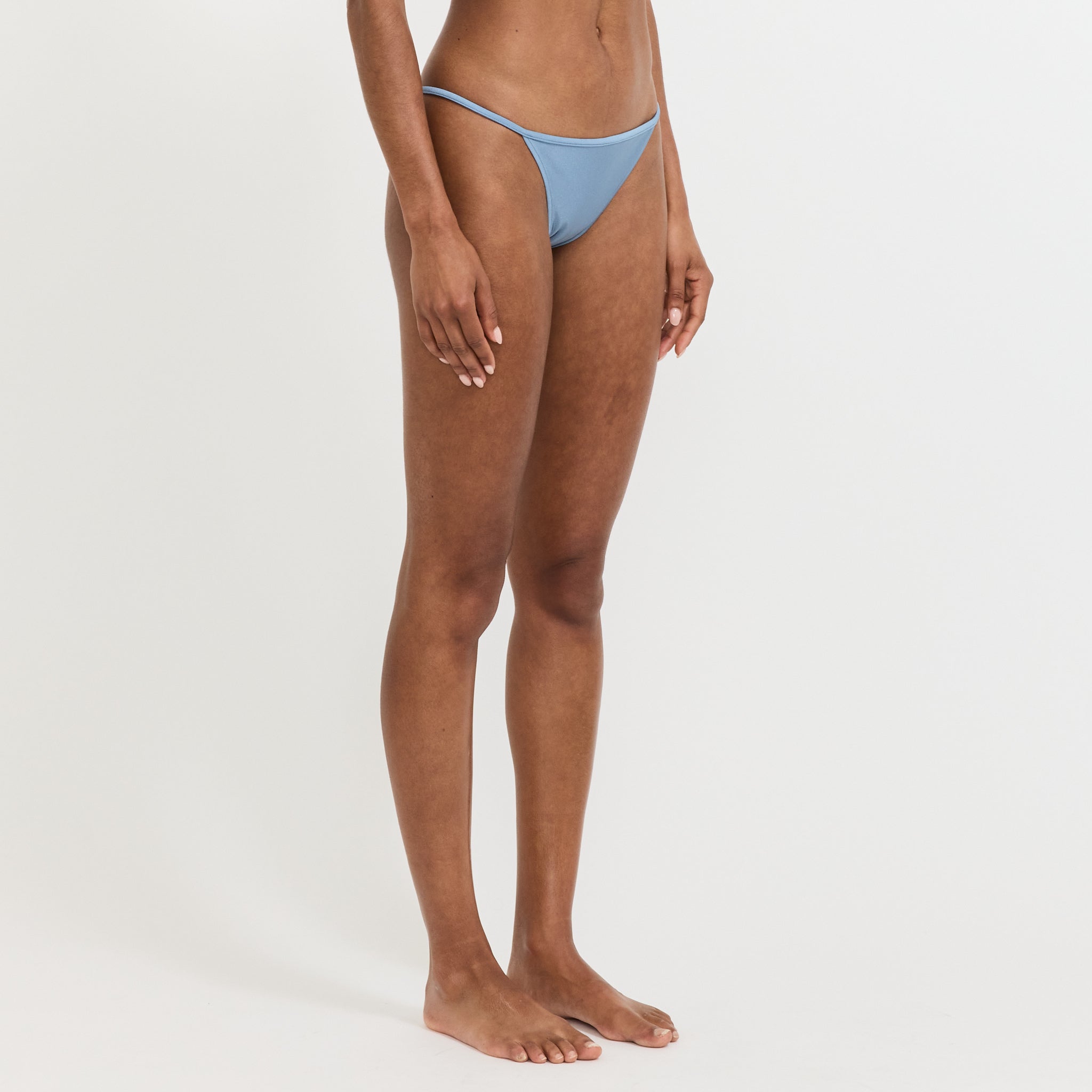 String Brief Steel Blue Shimmer