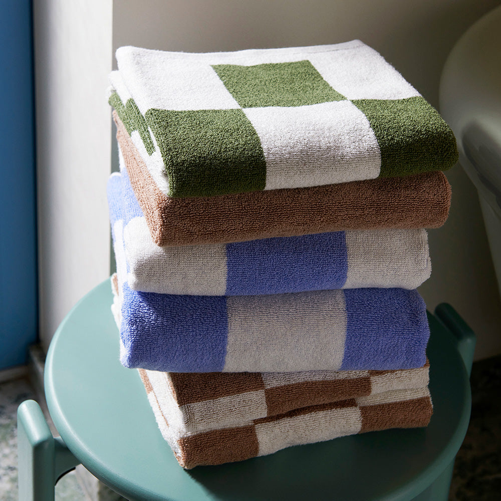 Check Hand Towel Cappuccino