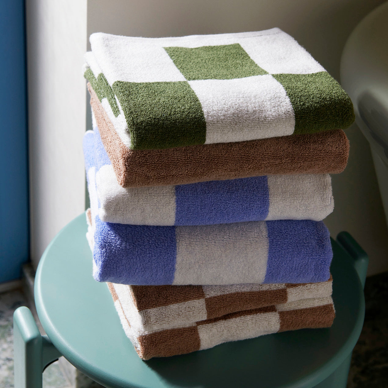 HAY | Check Wash Cloth Matcha | Maplestore