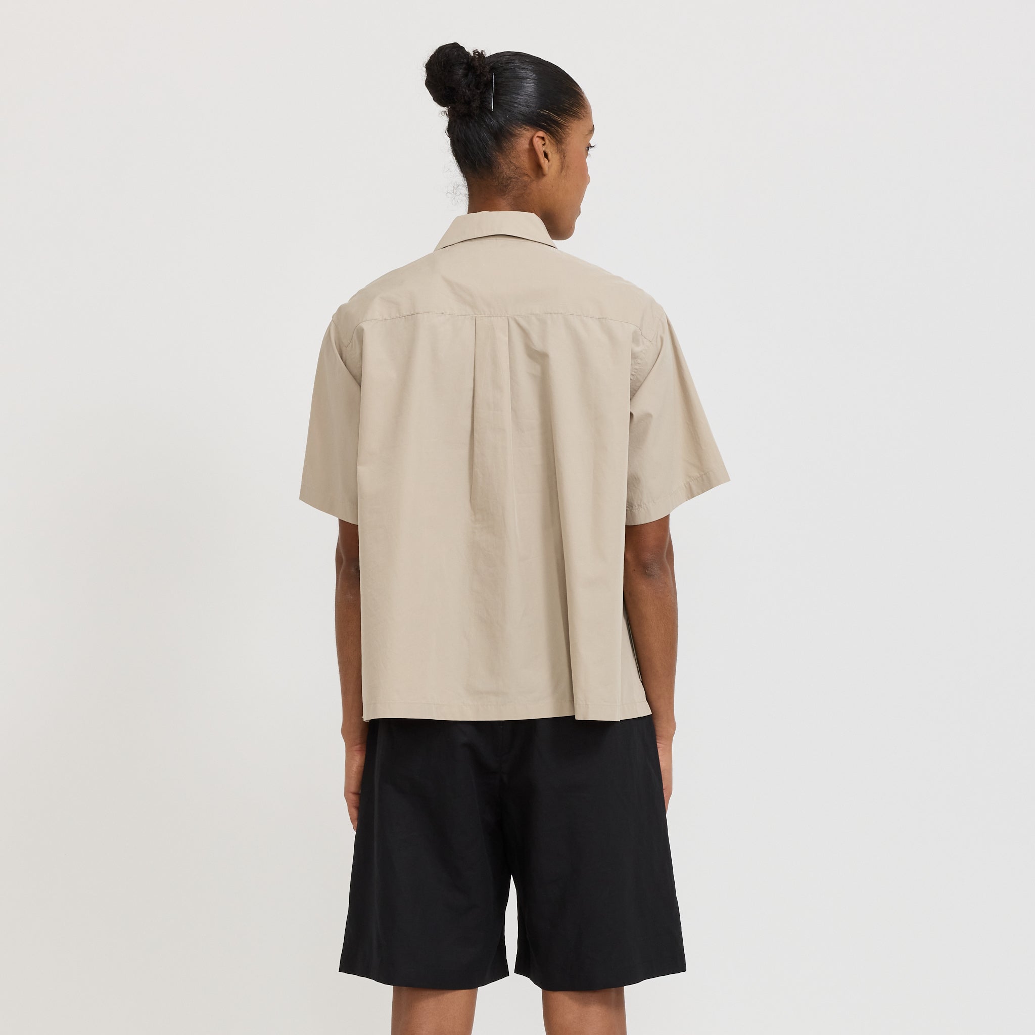 Danton | Half Sleeve Shirt Greige | Maplestore