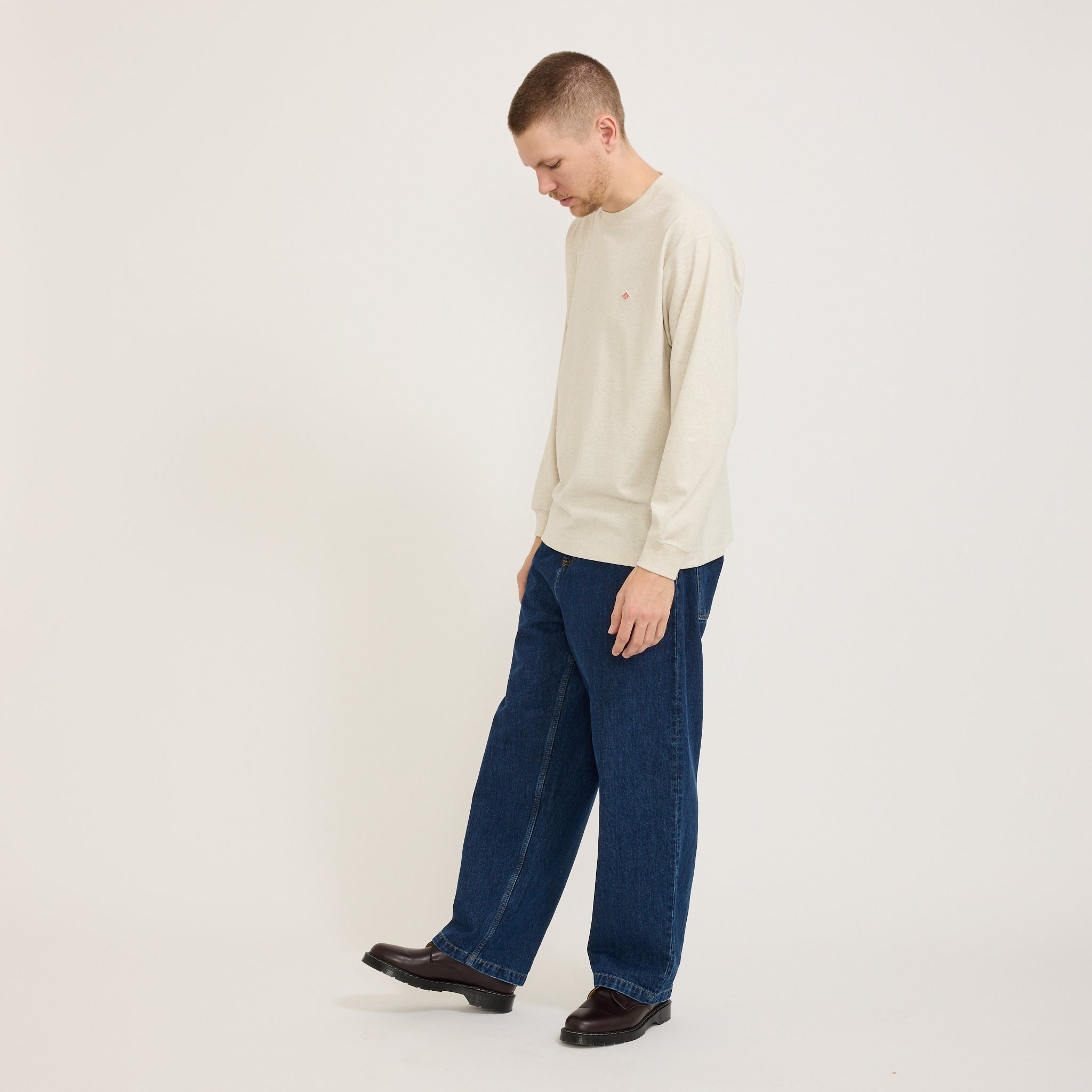Long Sleeve T-Shirt Heather Ivory