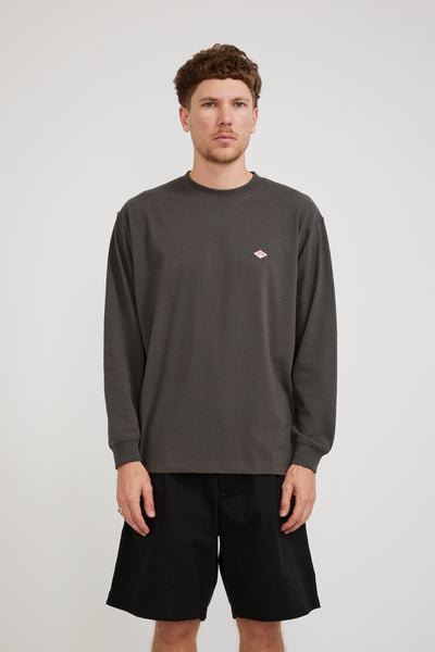 Danton | L/S T-Shirt Coal Grey | Maplestore
