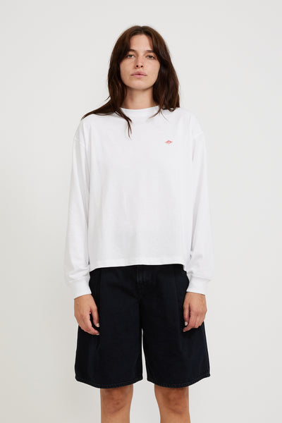 Danton | Long Sleeve T-Shirt White Womens | Maplestore