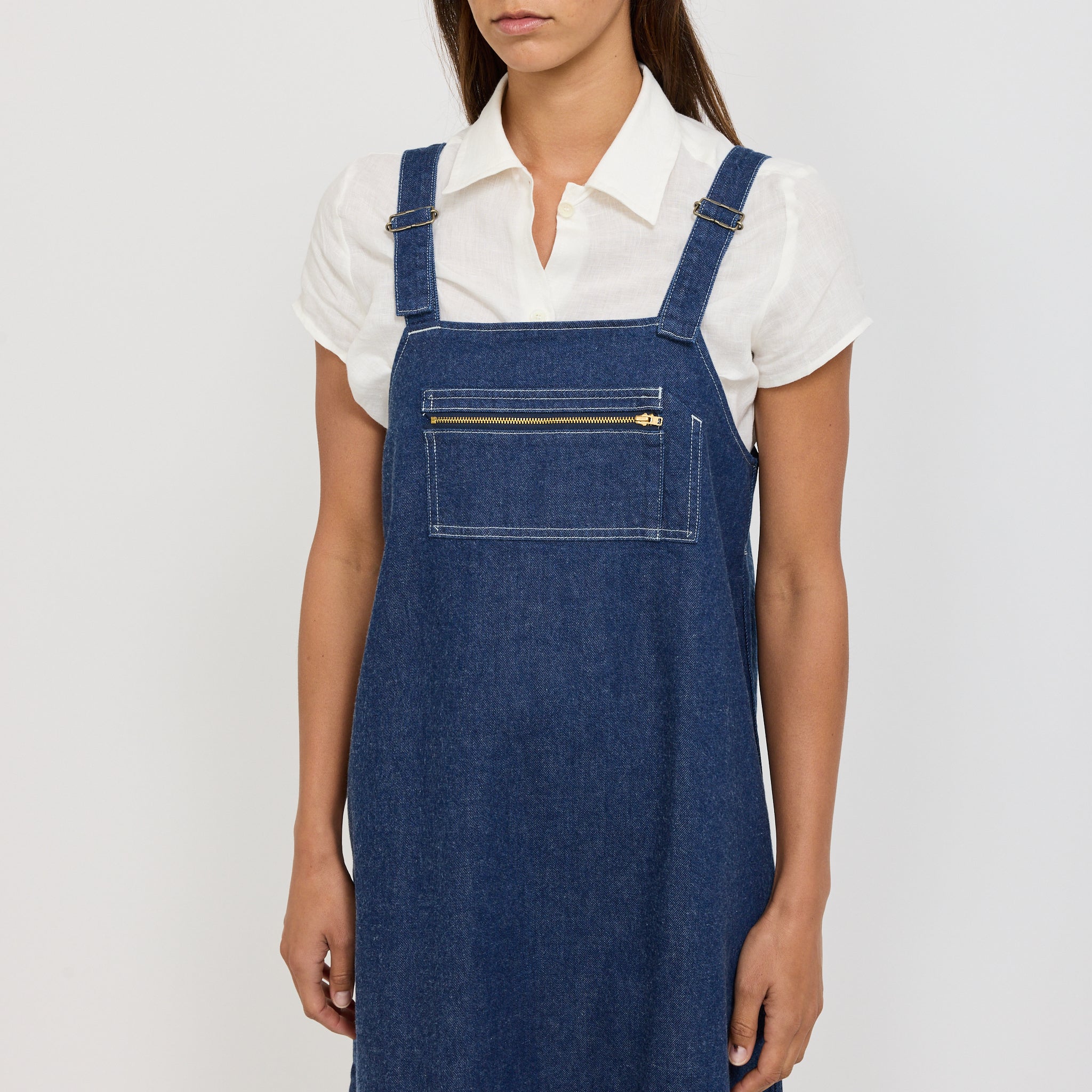 Danton | Overall Skirt Indigo | Maplestore