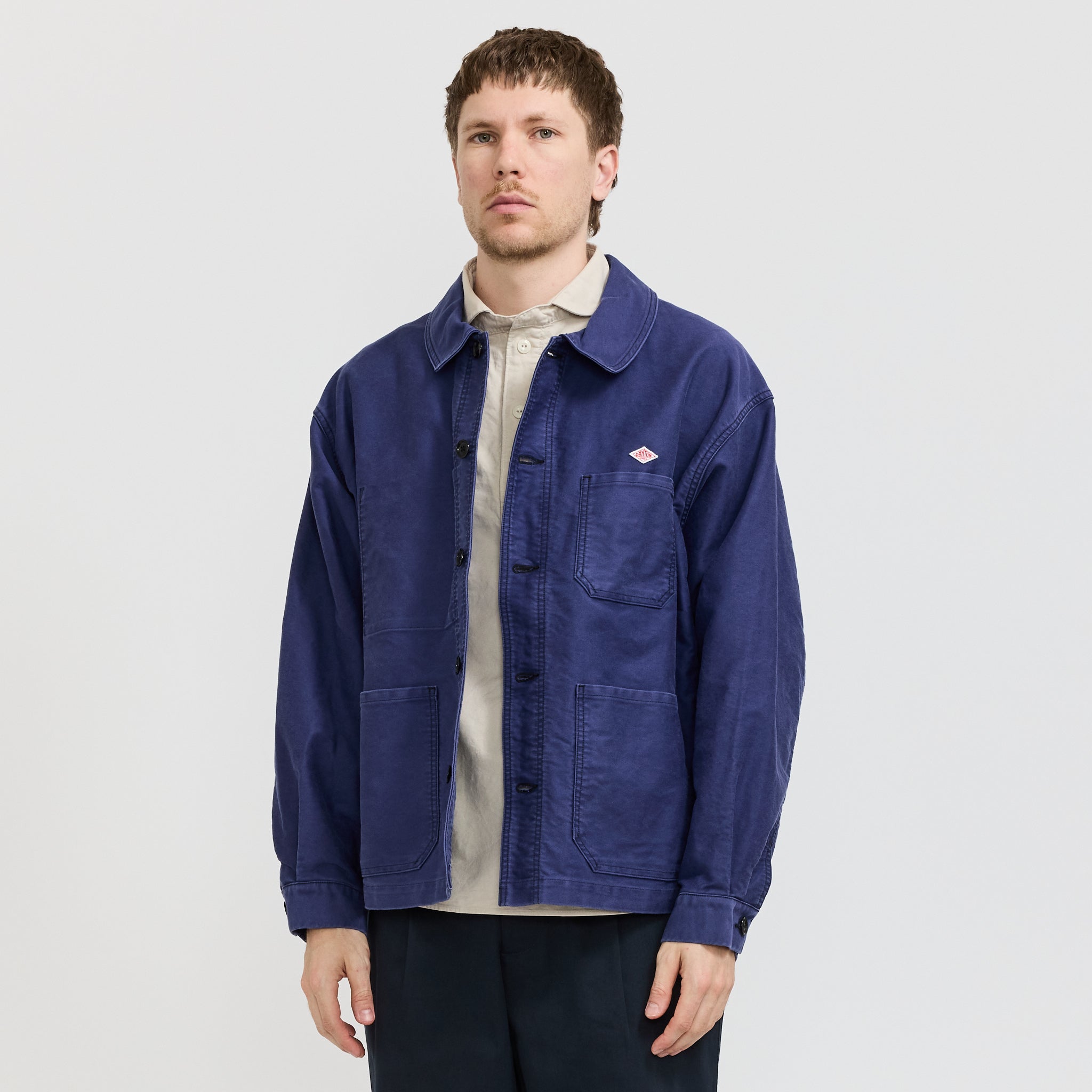 Danton | Round Collar P.O Shirt Oyster | Maplestore