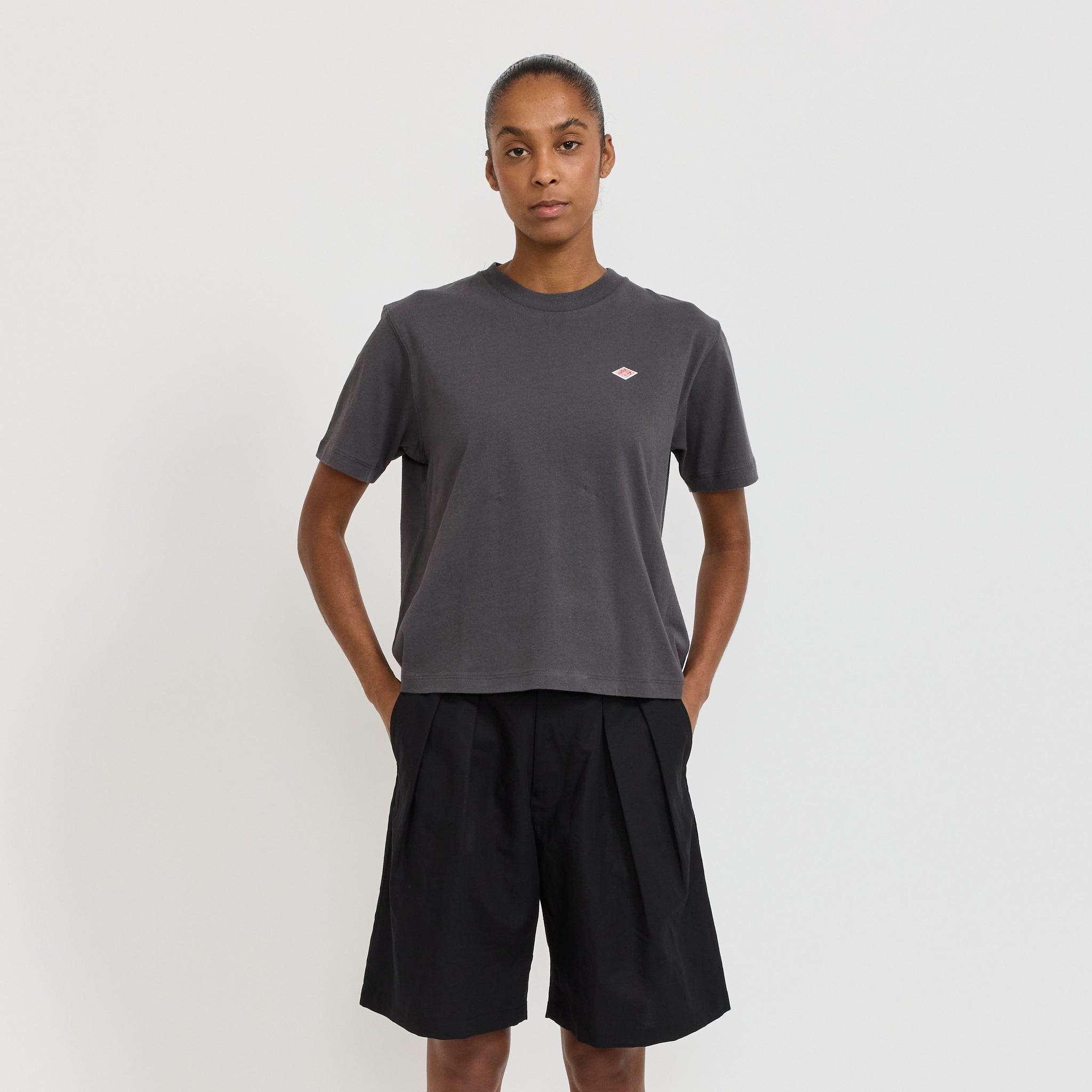 Danton | Womens Short T-Shirt Coal Grey | Maplestore